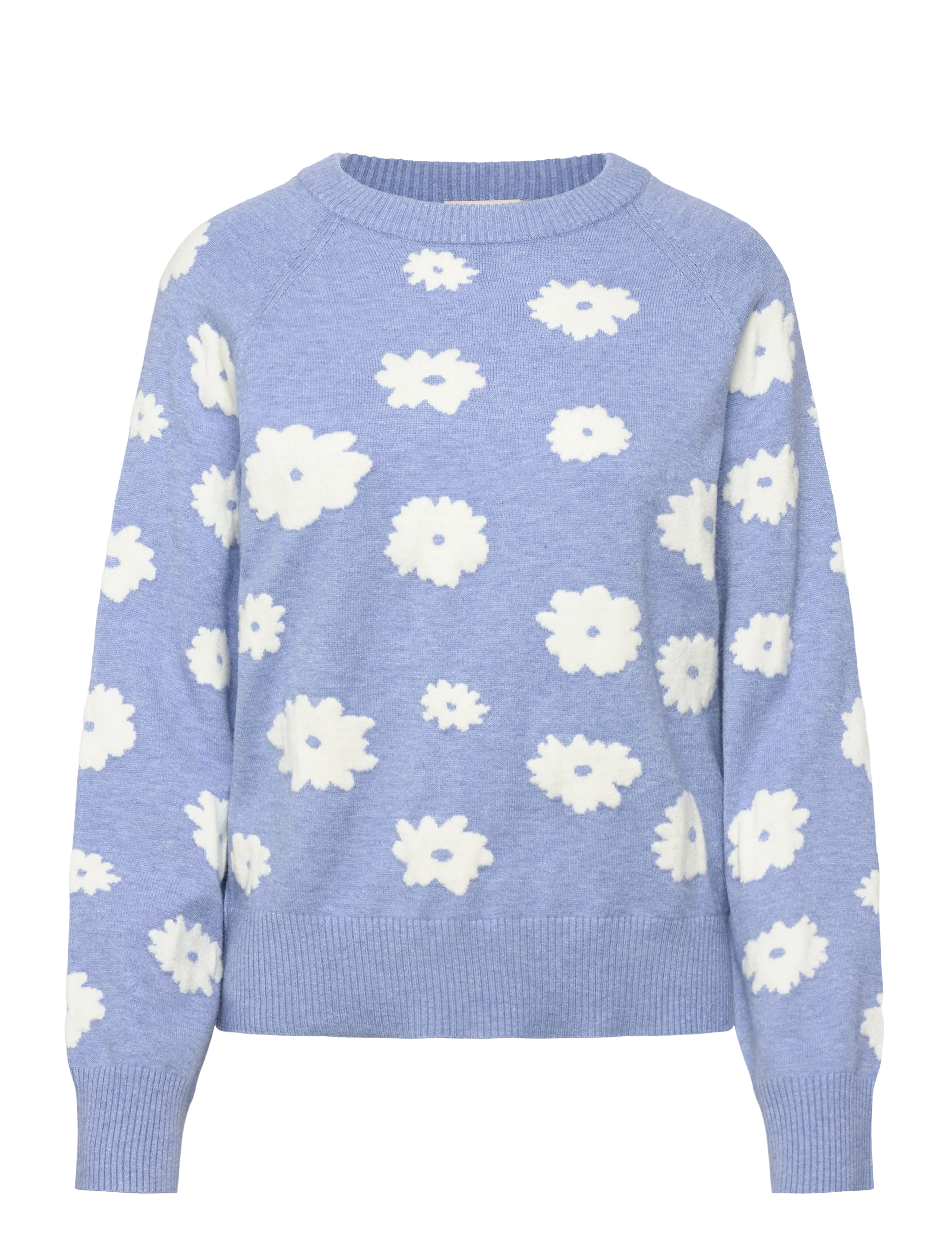 FREE/QUENT FQALPI-PULLOVER - Nyheter - VISTA BLUE ML W STAR OFF-WHITE / blue