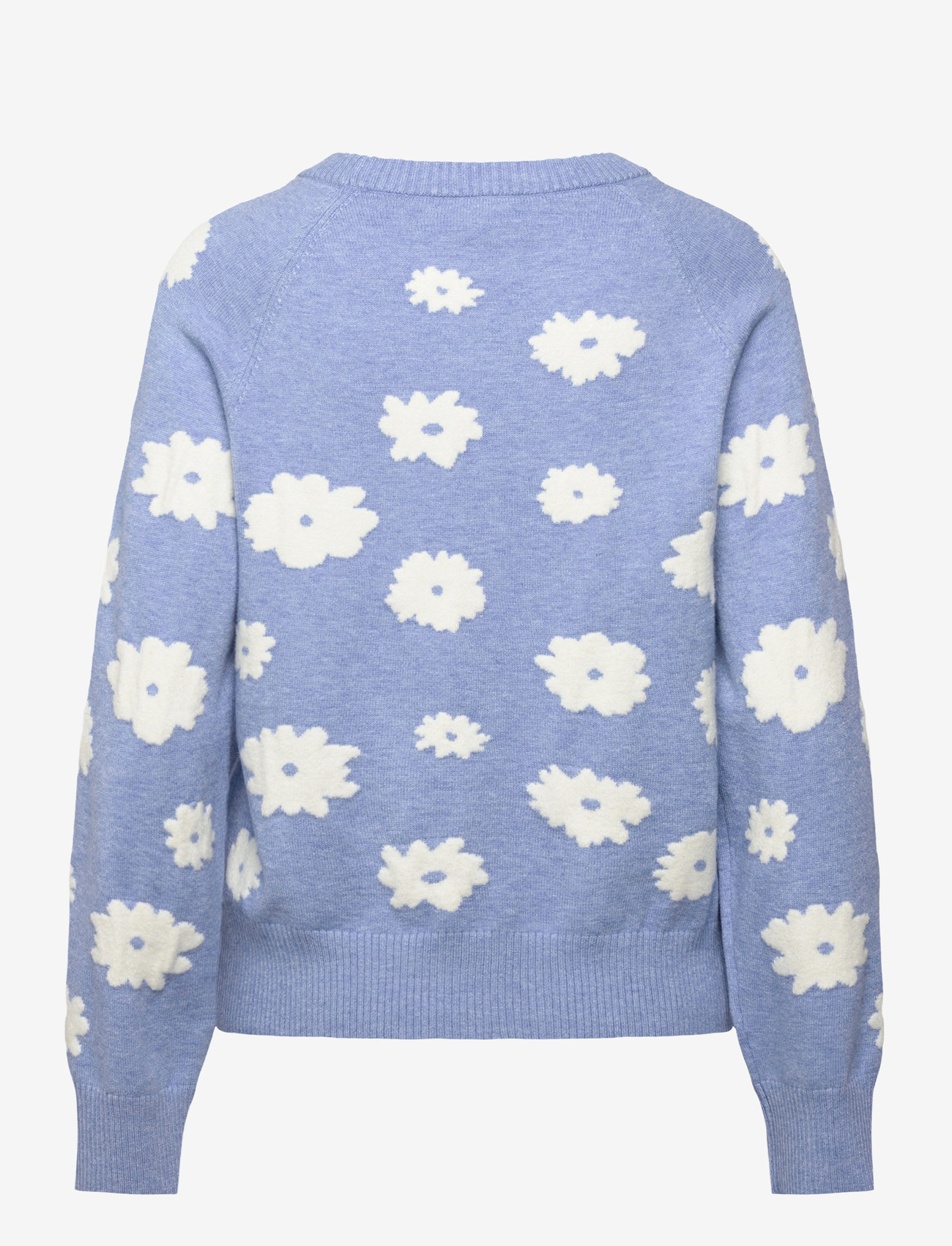 FREE/QUENT - FQALPI-PULLOVER - stickade tröjor - vista blue ml w star off-white - 1