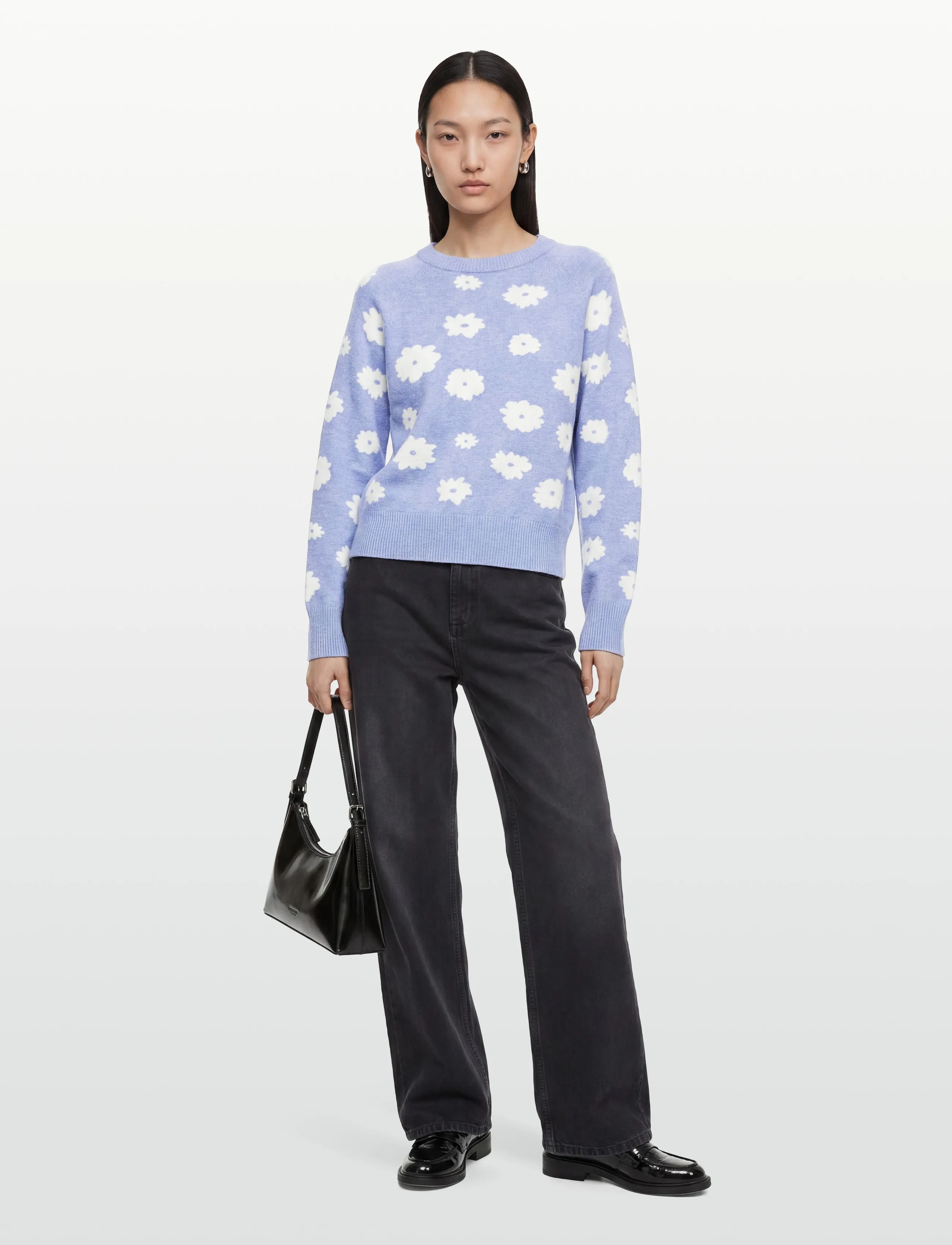 FREE/QUENT - FQALPI-PULLOVER - striktrøjer - vista blue ml w star off-white - 0