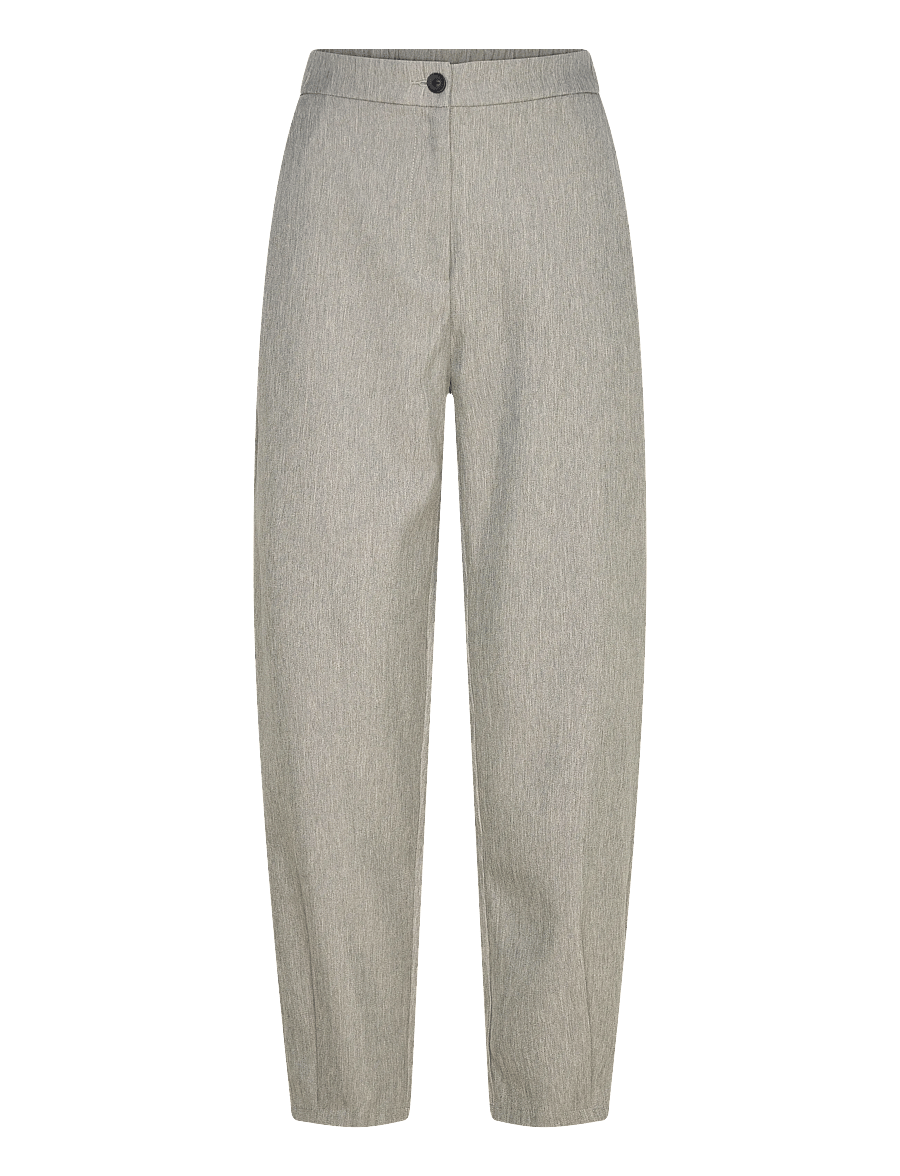 FREE/QUENT - FQCAIA-PANTS - hosen mit geradem bein - light grey melange - 1