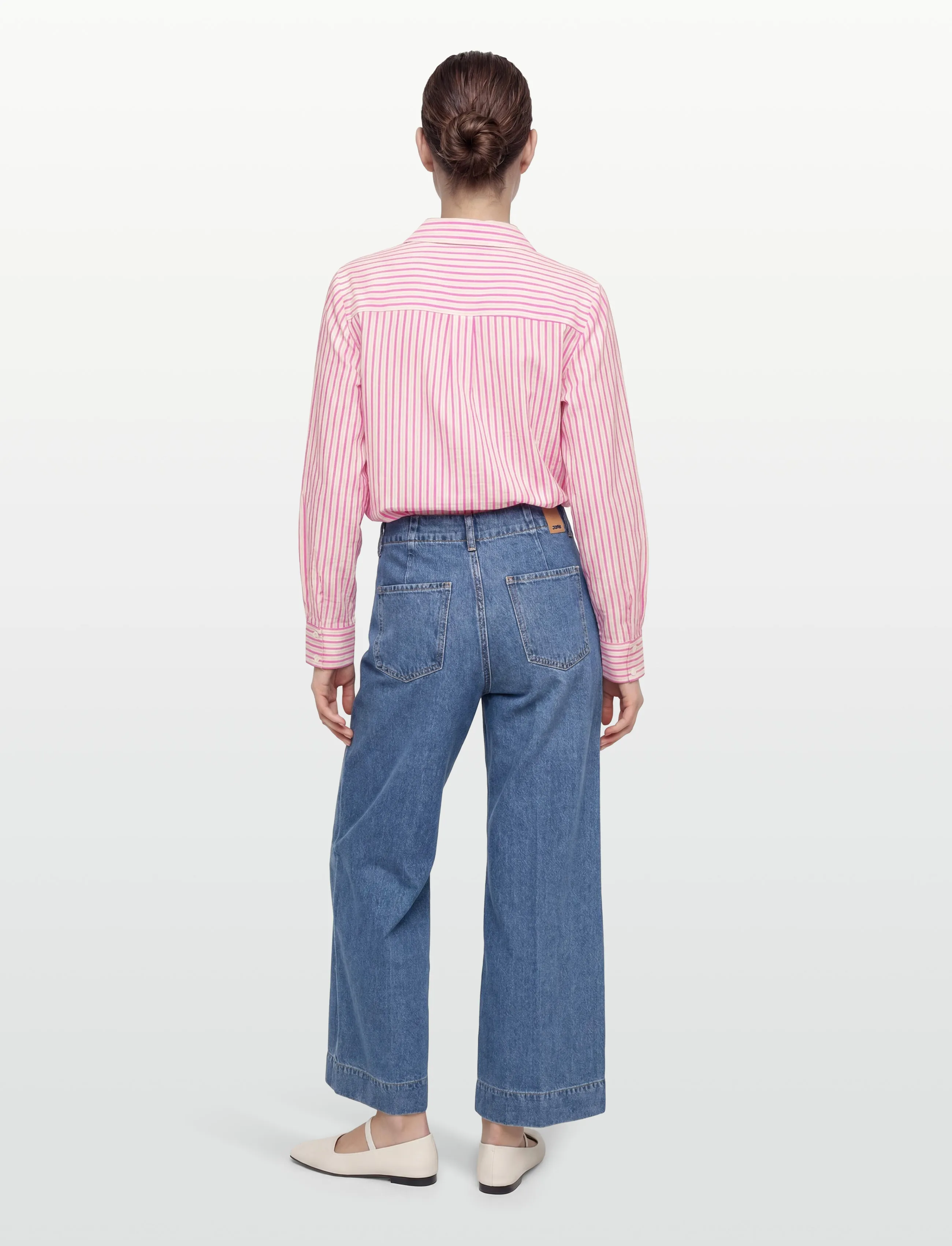FREE/QUENT - FQKIMMI-SHIRT - langærmede skjorter - star off-white w. wild orchid - 4