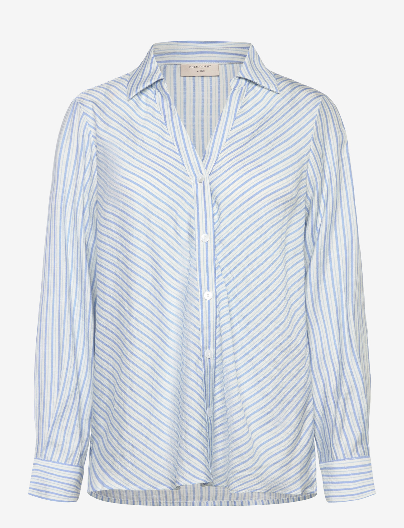 FREE/QUENT - FQKIMMI-SHIRT - långärmade skjortor - star off-white w. vista blue - 0