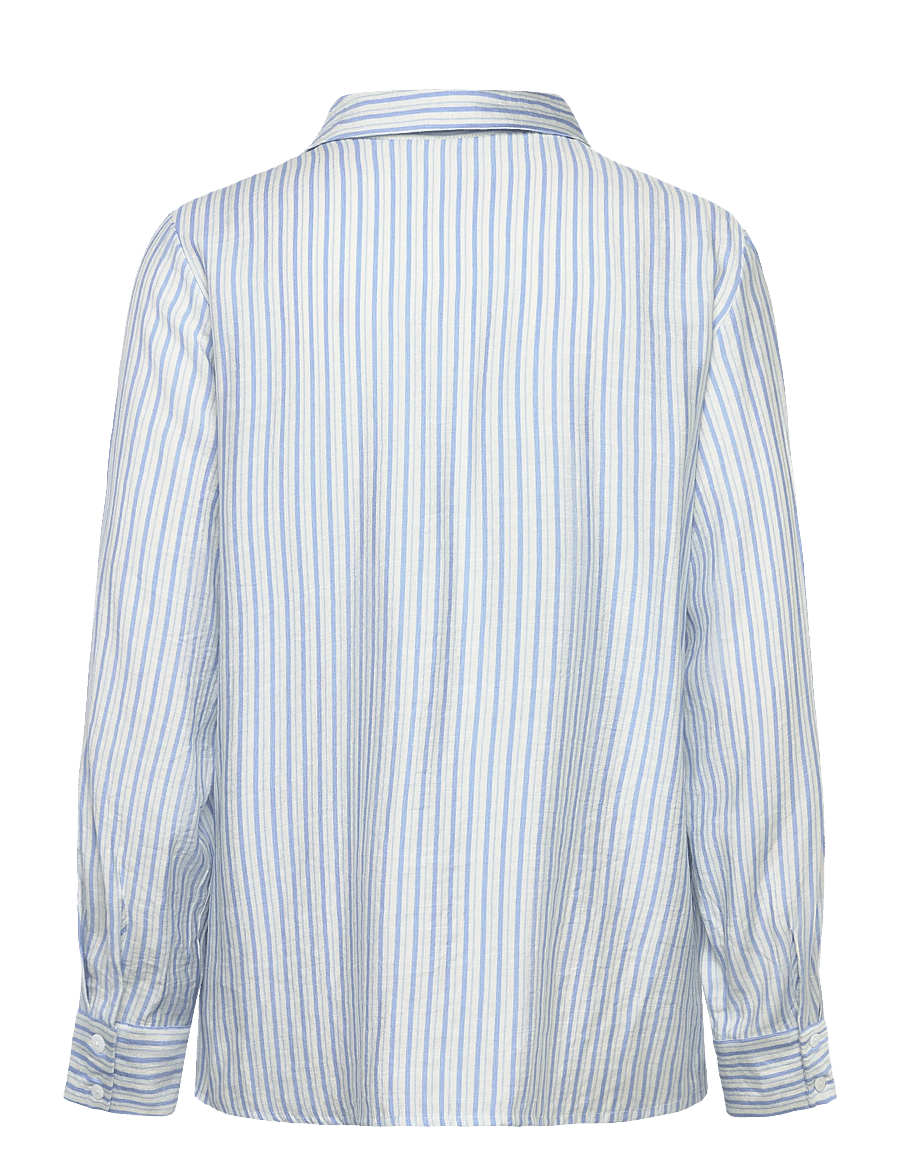 FREE/QUENT - FQKIMMI-SHIRT - pitkähihaiset kauluspaidat - star off-white w. vista blue - 2