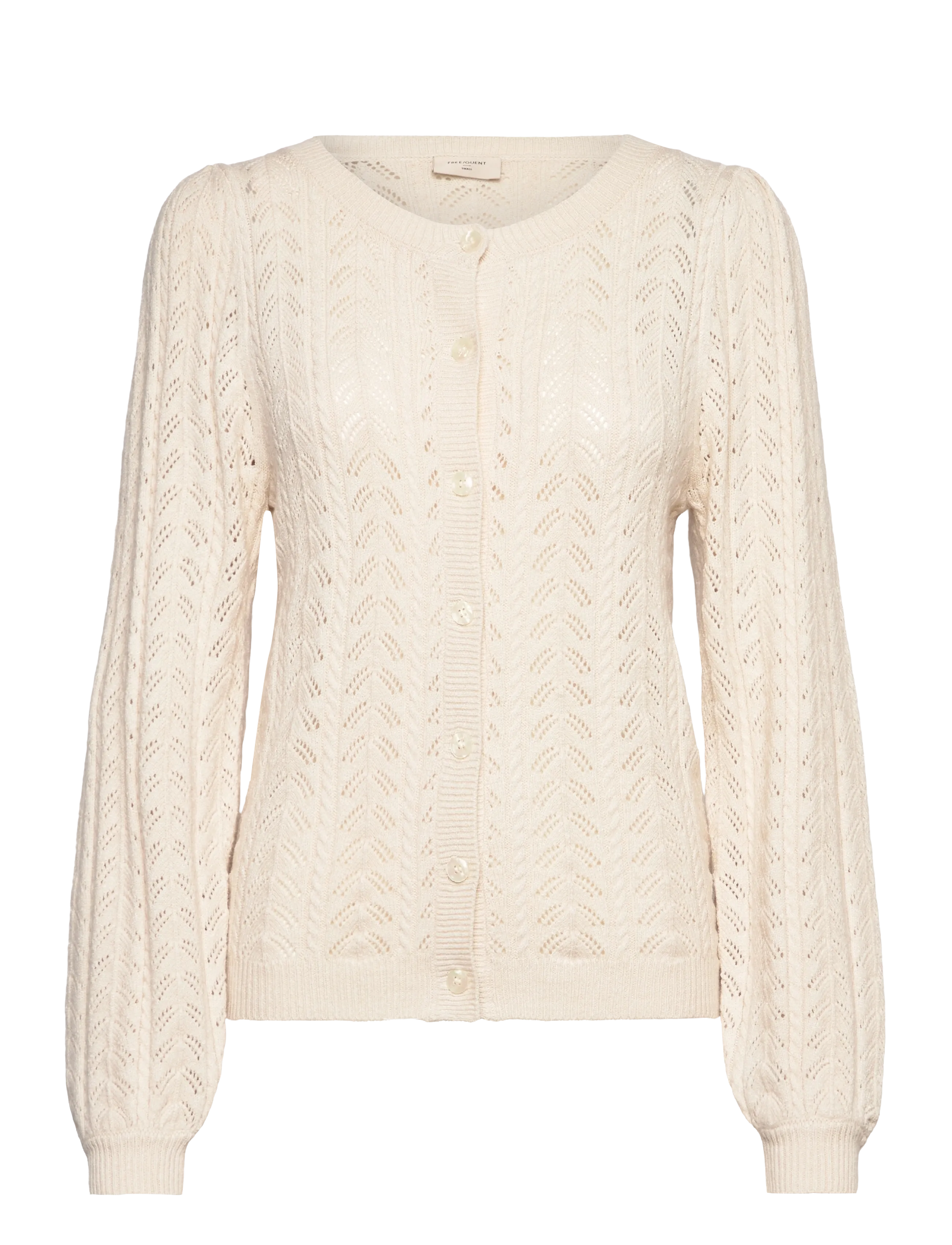 FREE/QUENT FQCLARRY-CARDIGAN - Cardigans - MOONBEAM / cream