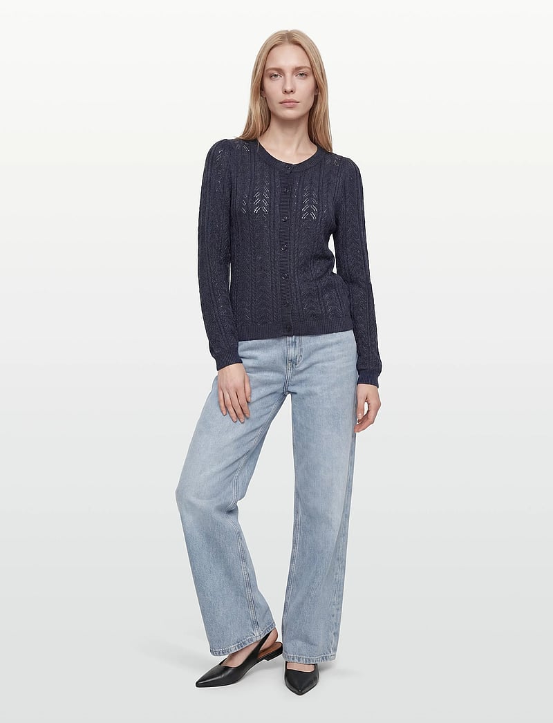 FREE/QUENT - FQCLARRY-CARDIGAN - cardigans - navy blazer - 0