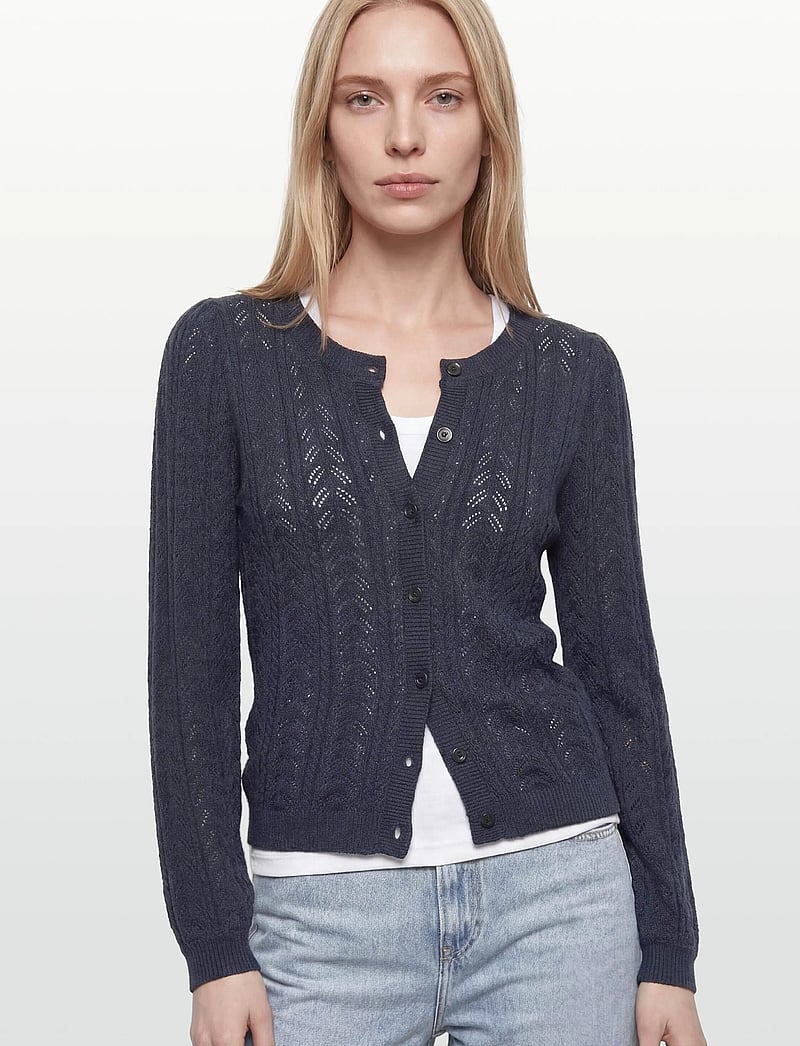 FREE/QUENT - FQCLARRY-CARDIGAN - cardigans - navy blazer - 3