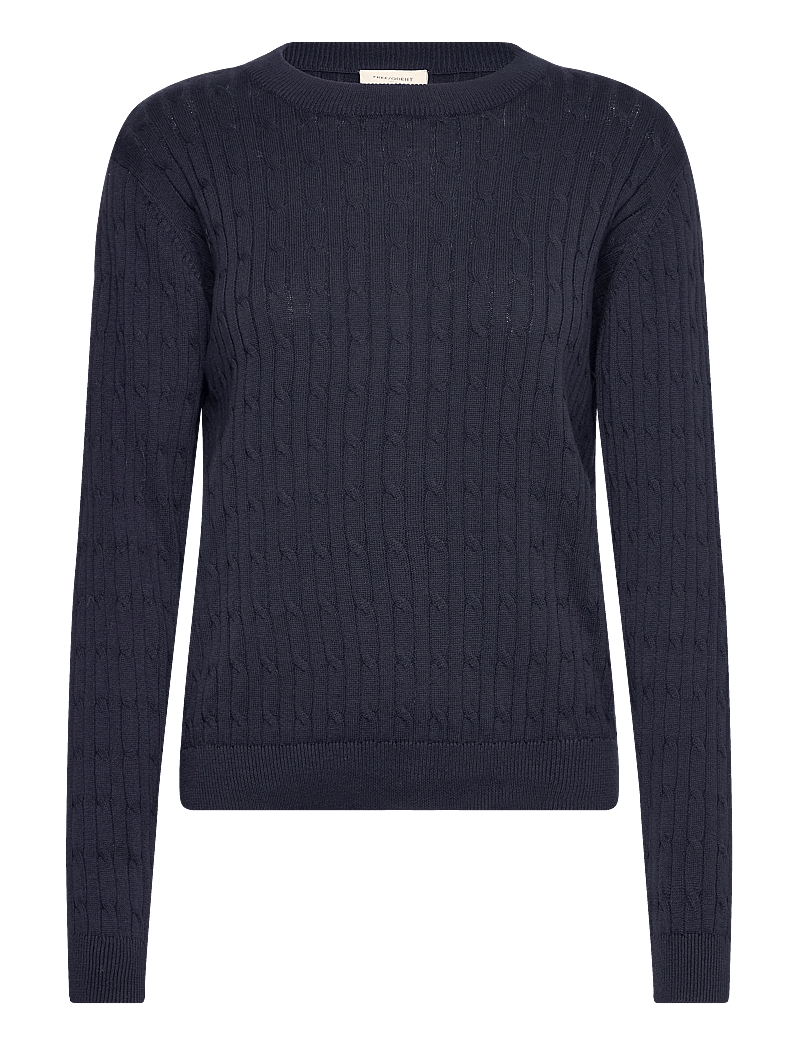 FREE/QUENT - FQDODO-PULLOVER - stickade tröjor - navy blazer - 0