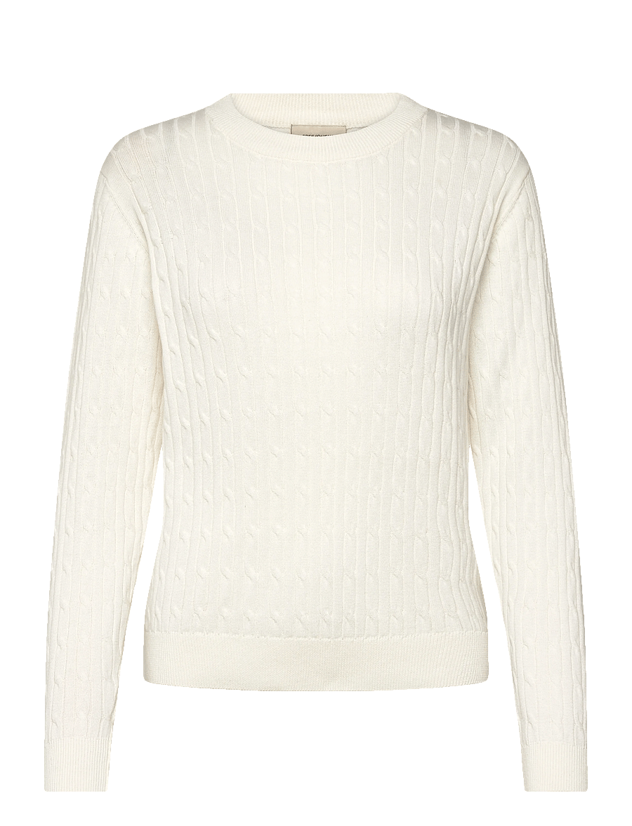 FREE/QUENT - FQDODO-PULLOVER - striktrøjer - star off-white - 1