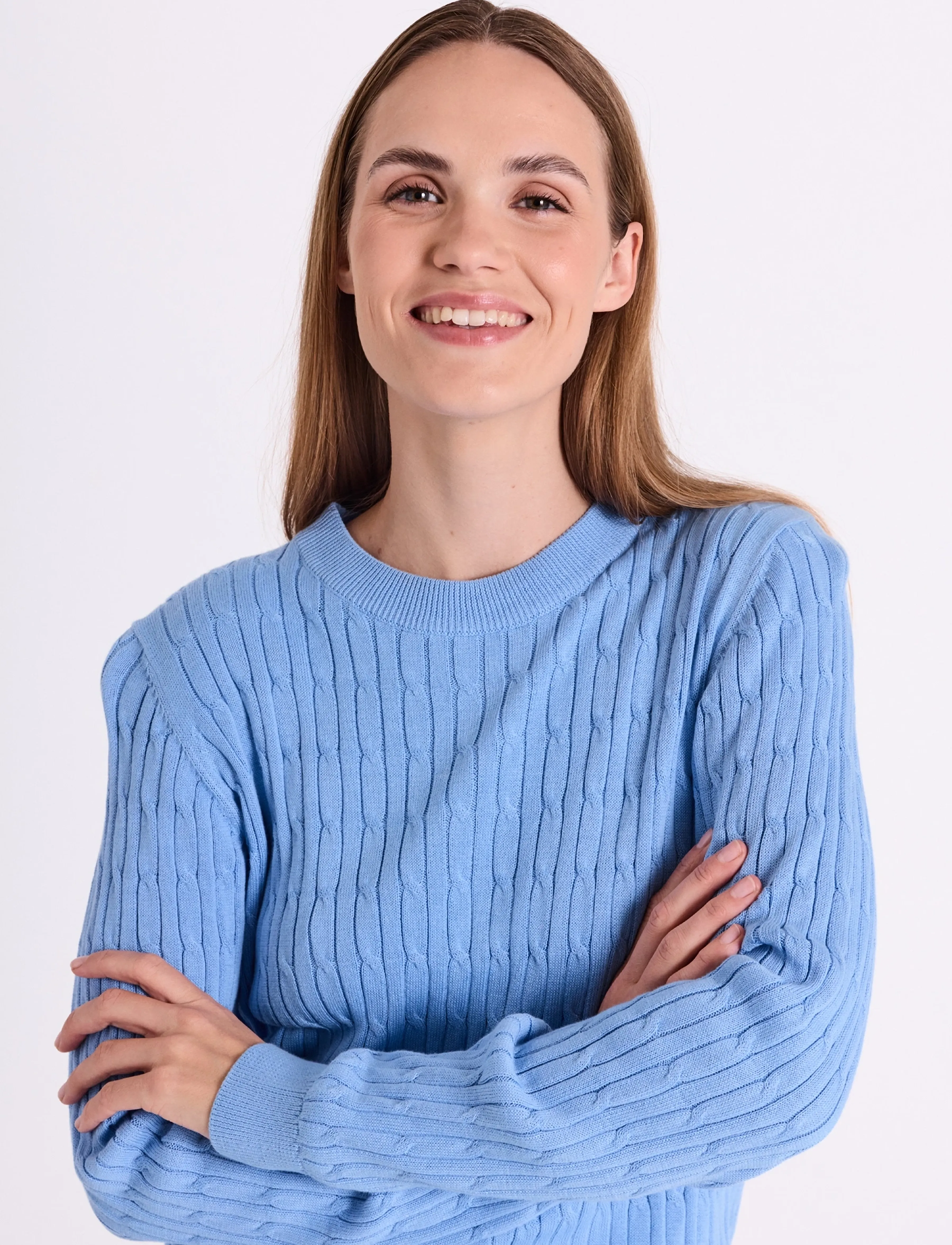 FREE/QUENT - FQDODO-PULLOVER - sweaters - vista blue - 3