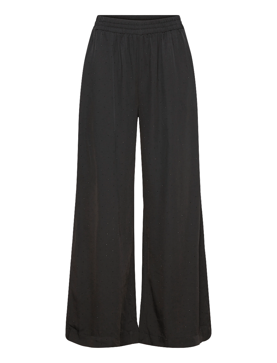 FREE/QUENT - FQHILDA-PANTS - bukser med brede ben - black - 1