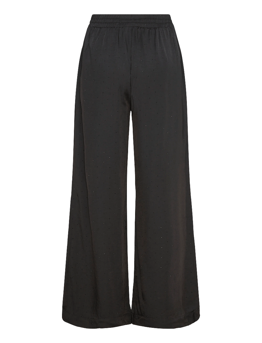 FREE/QUENT - FQHILDA-PANTS - bukser med brede ben - black - 2