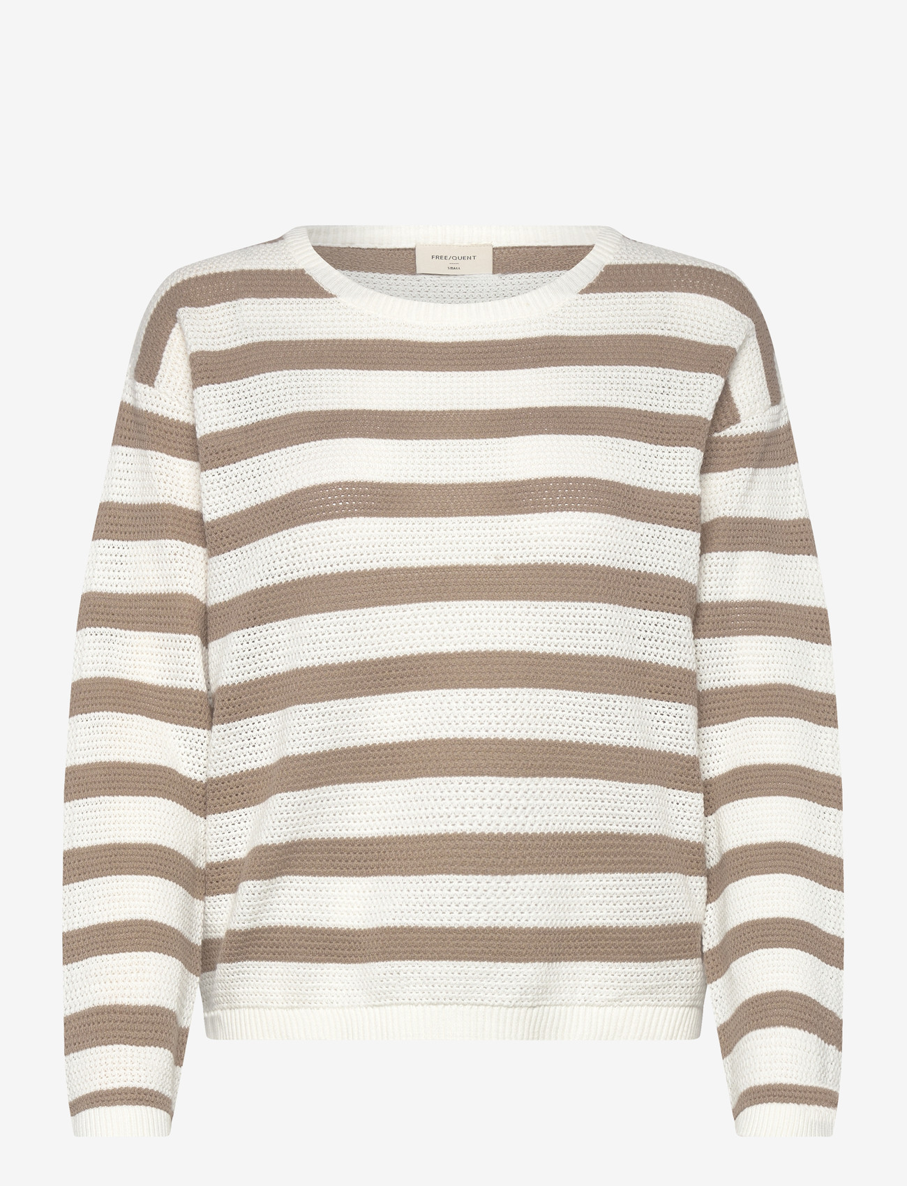 FREE/QUENT - FQDODO-PULLOVER - langærmede t-shirts - star off-white w. silver mink - 0