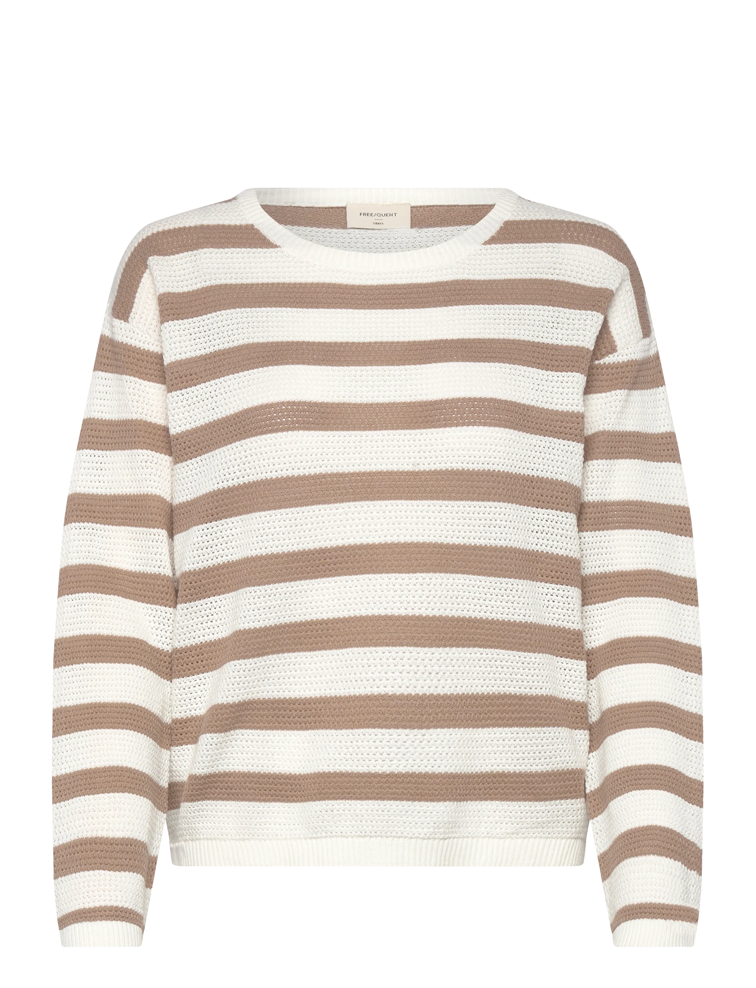 FREE/QUENT FQDODO-PULLOVER - Last chance - STAR OFF-WHITE W. SILVER MINK / beige