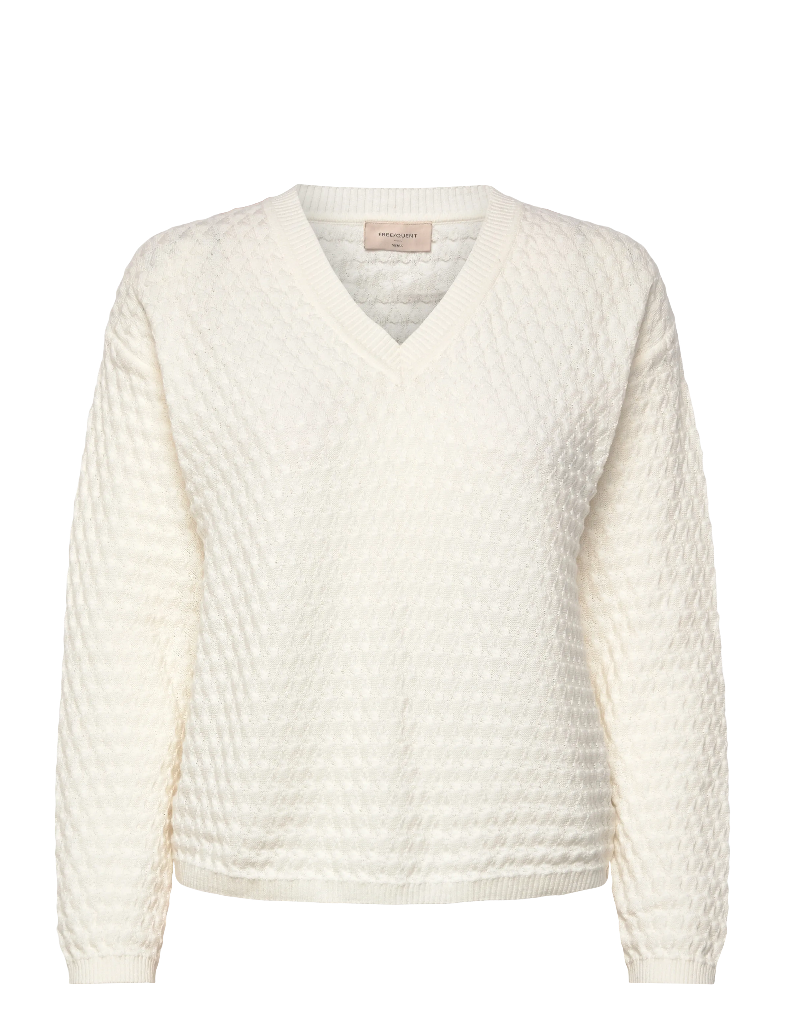 FREE/QUENT FQDODO-PULLOVER - Trøjer - STAR OFF-WHITE / cream