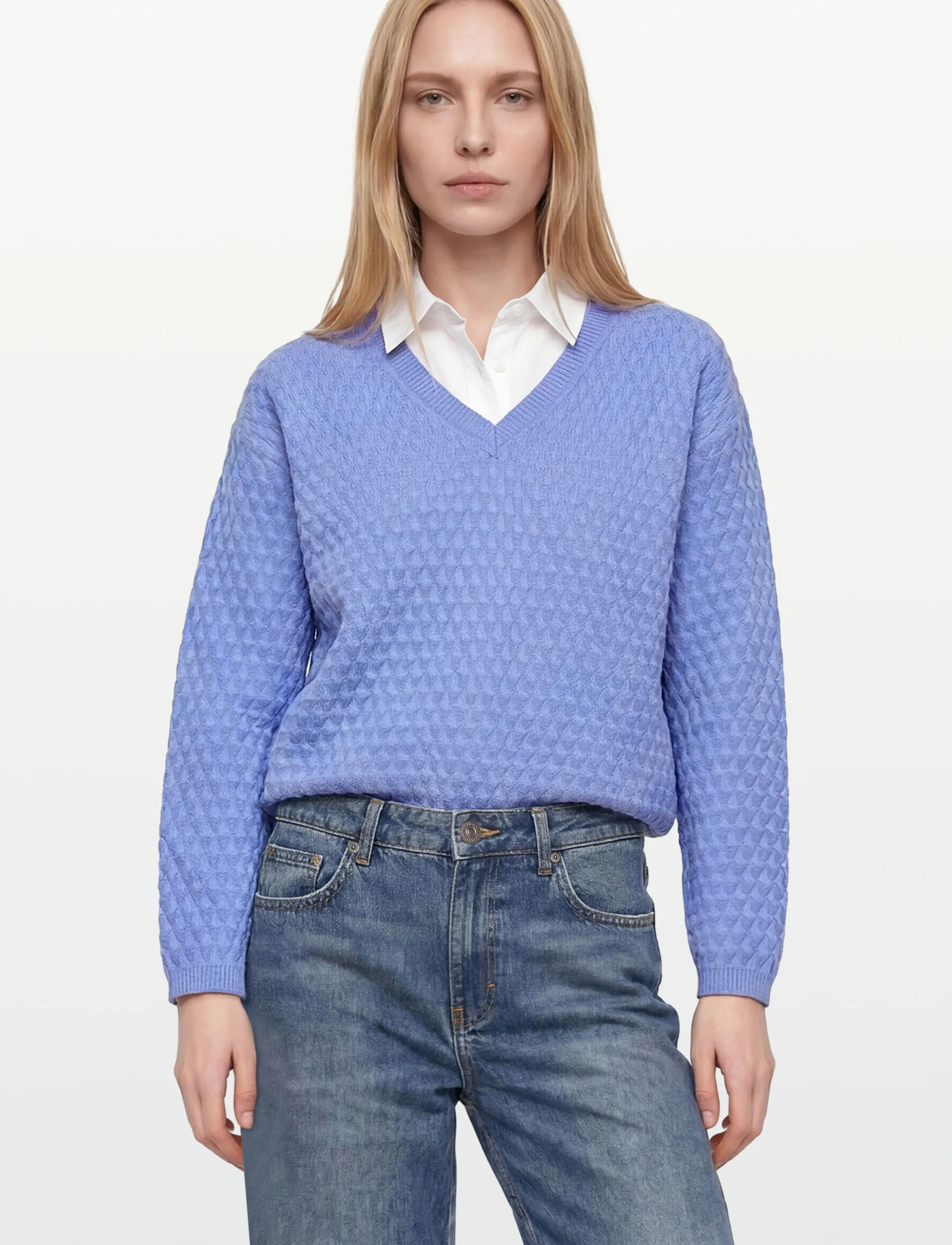 FREE/QUENT Fqdodo-Pullover, M, Blue, Strik > Trøjer, Dame