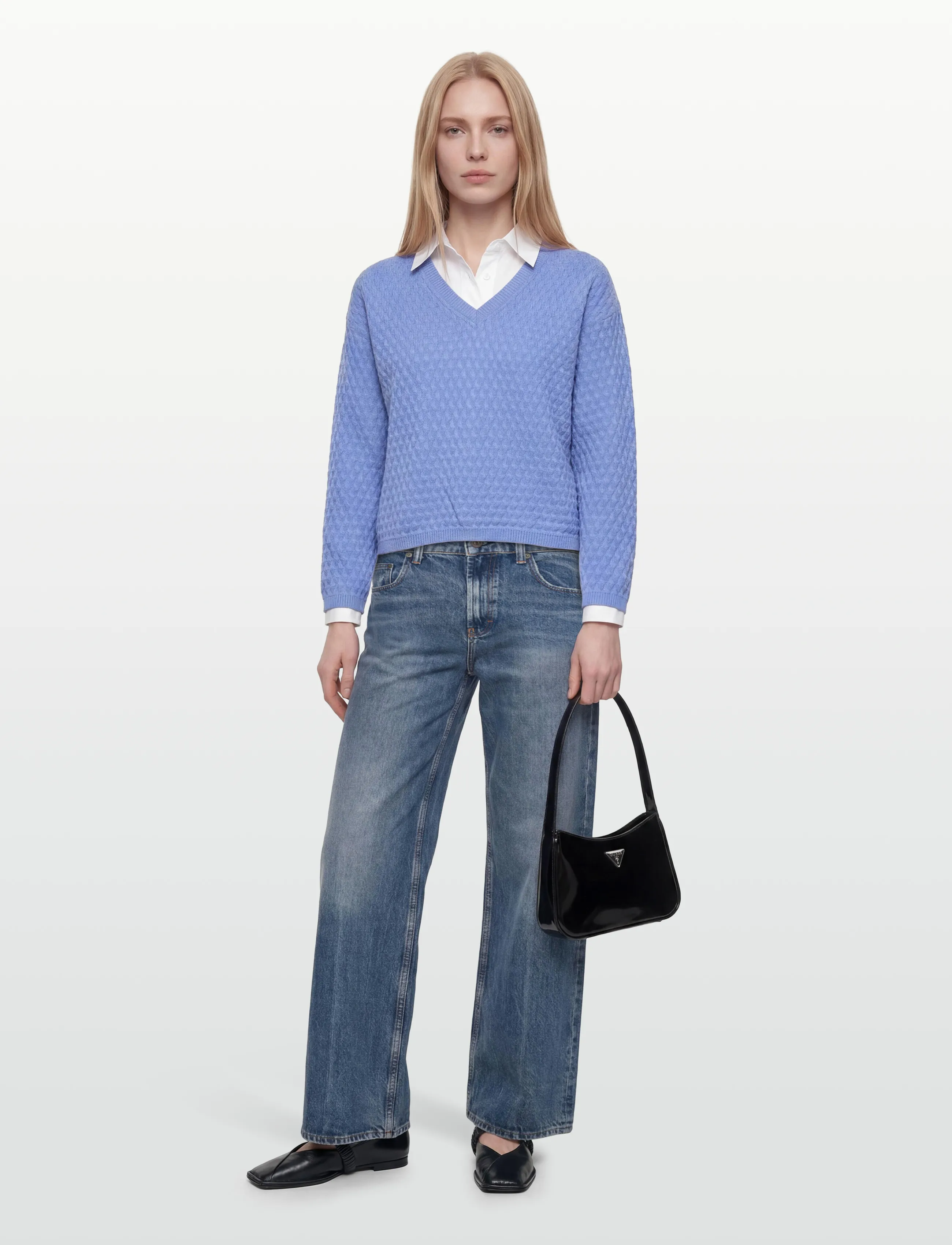 FREE/QUENT - FQDODO-PULLOVER - sweaters - vista blue - 3