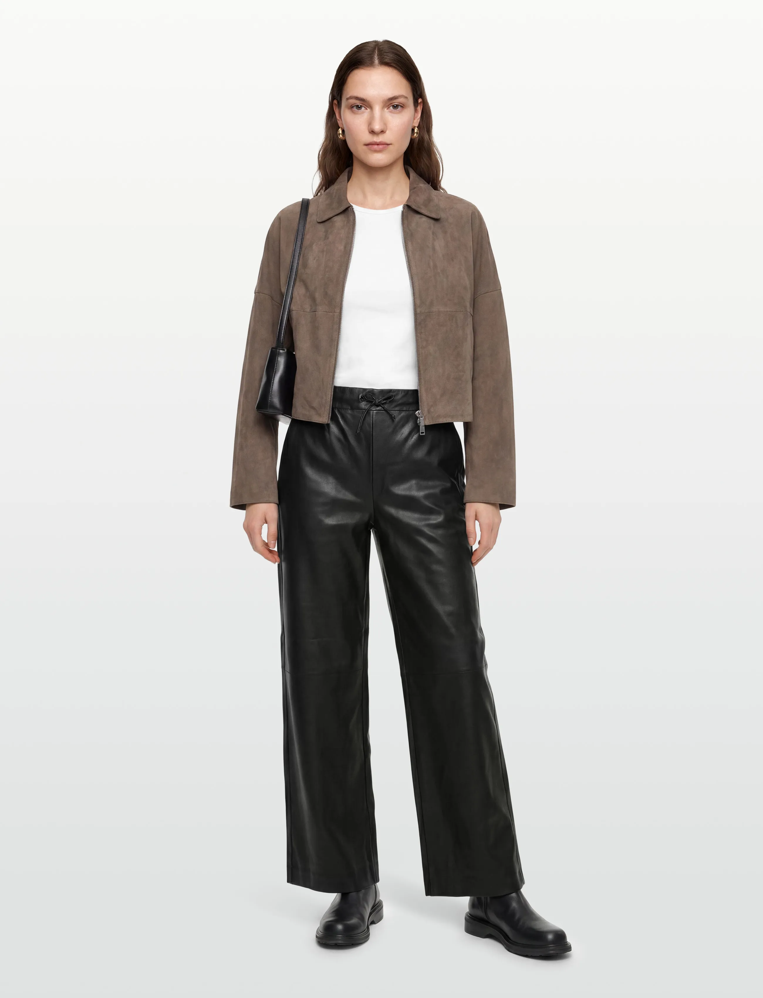 FREE/QUENT Fqveggy-Pants, S, Trousers, Schwarz - Wide Leg, Frauen