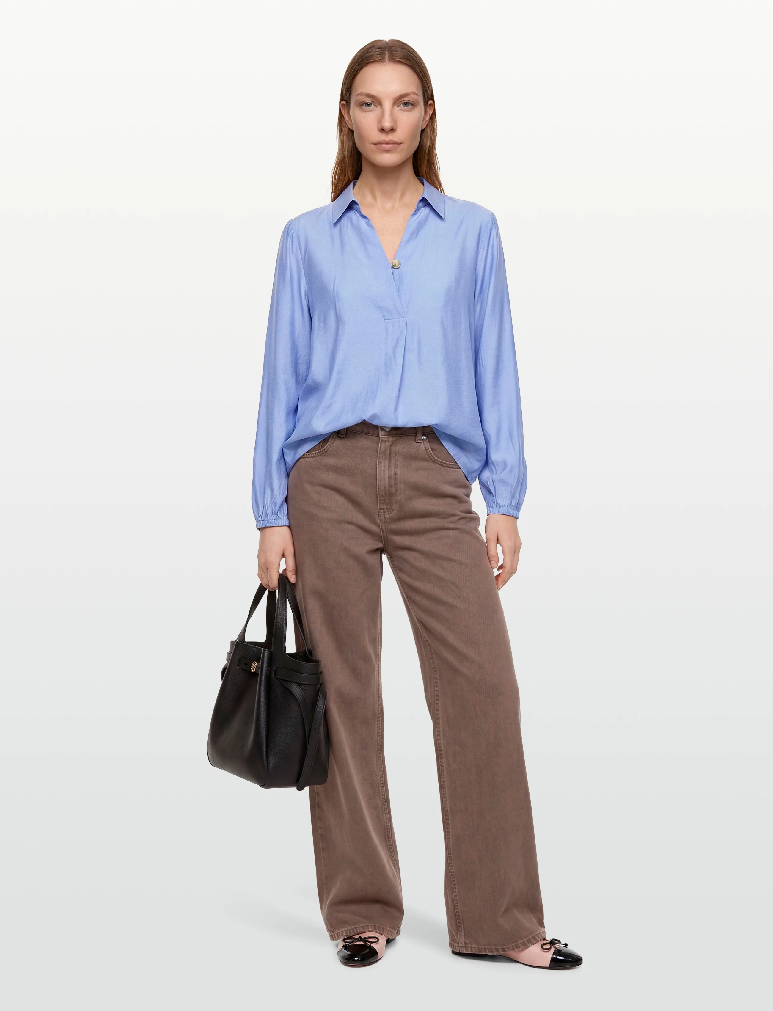 FREE/QUENT Fqisela-Blouse, XS, Blue, Bluser > Langærmede, Dame