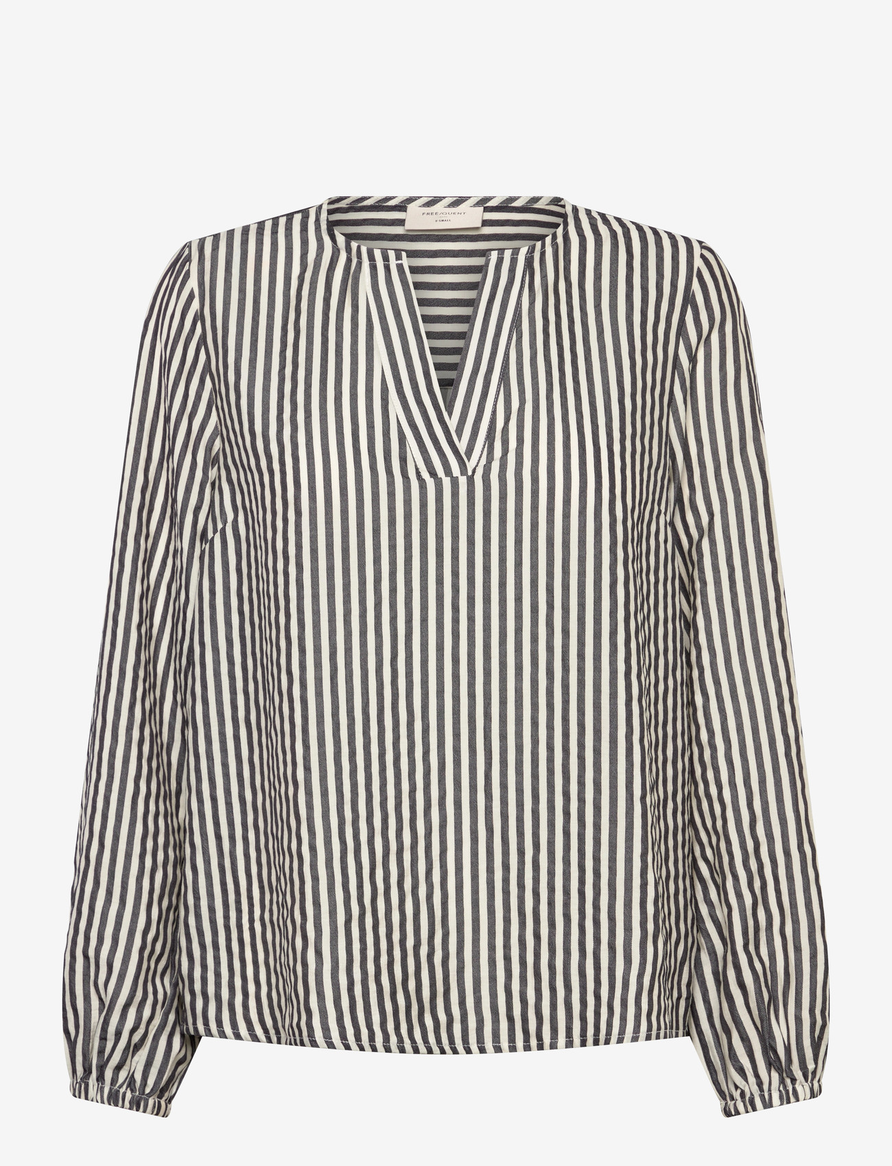 FREE/QUENT - FQZELLA-BLOUSE - long sleeved blouses - black w. moonbeam - 1