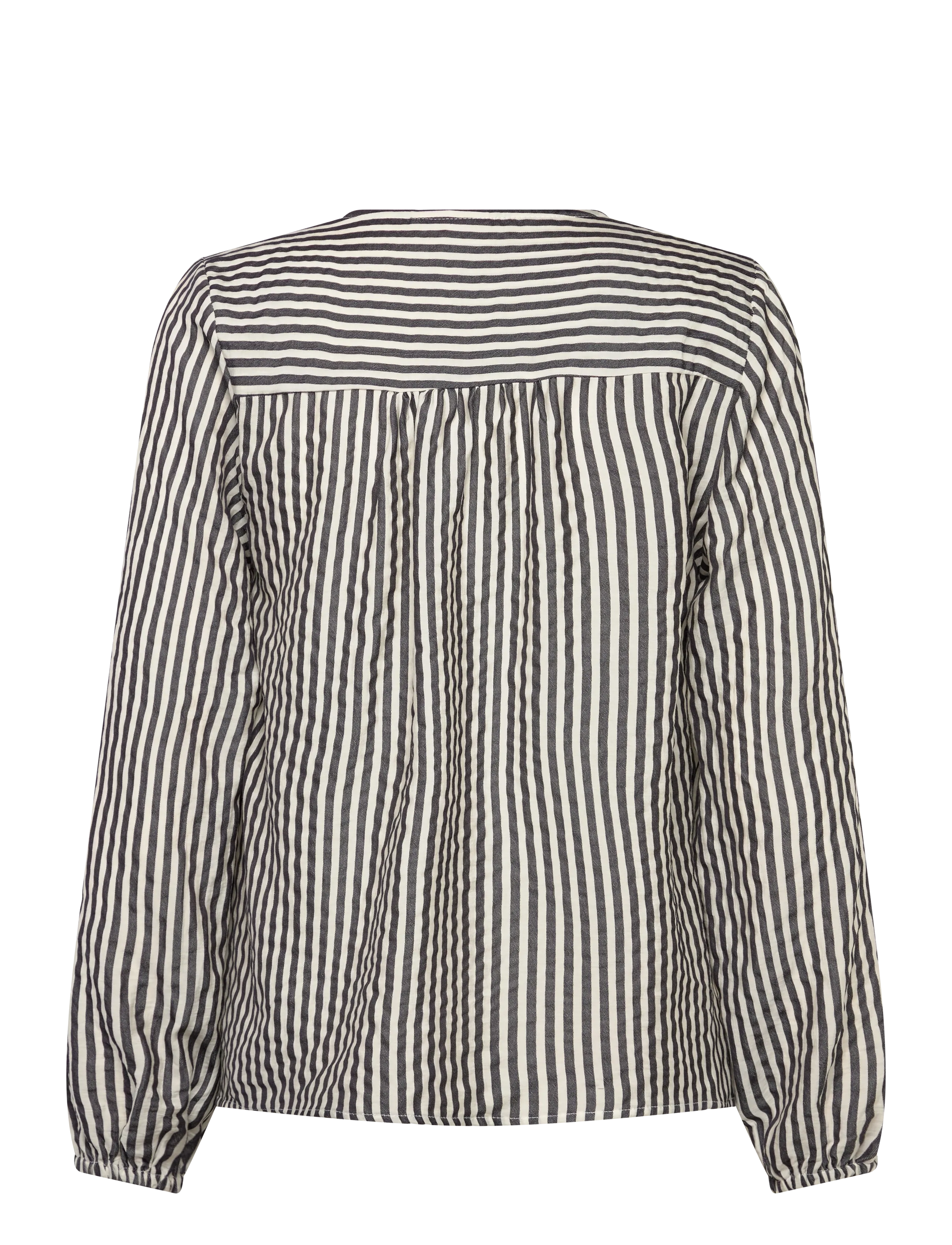 FREE/QUENT - FQZELLA-BLOUSE - long sleeved blouses - black w. moonbeam - 2