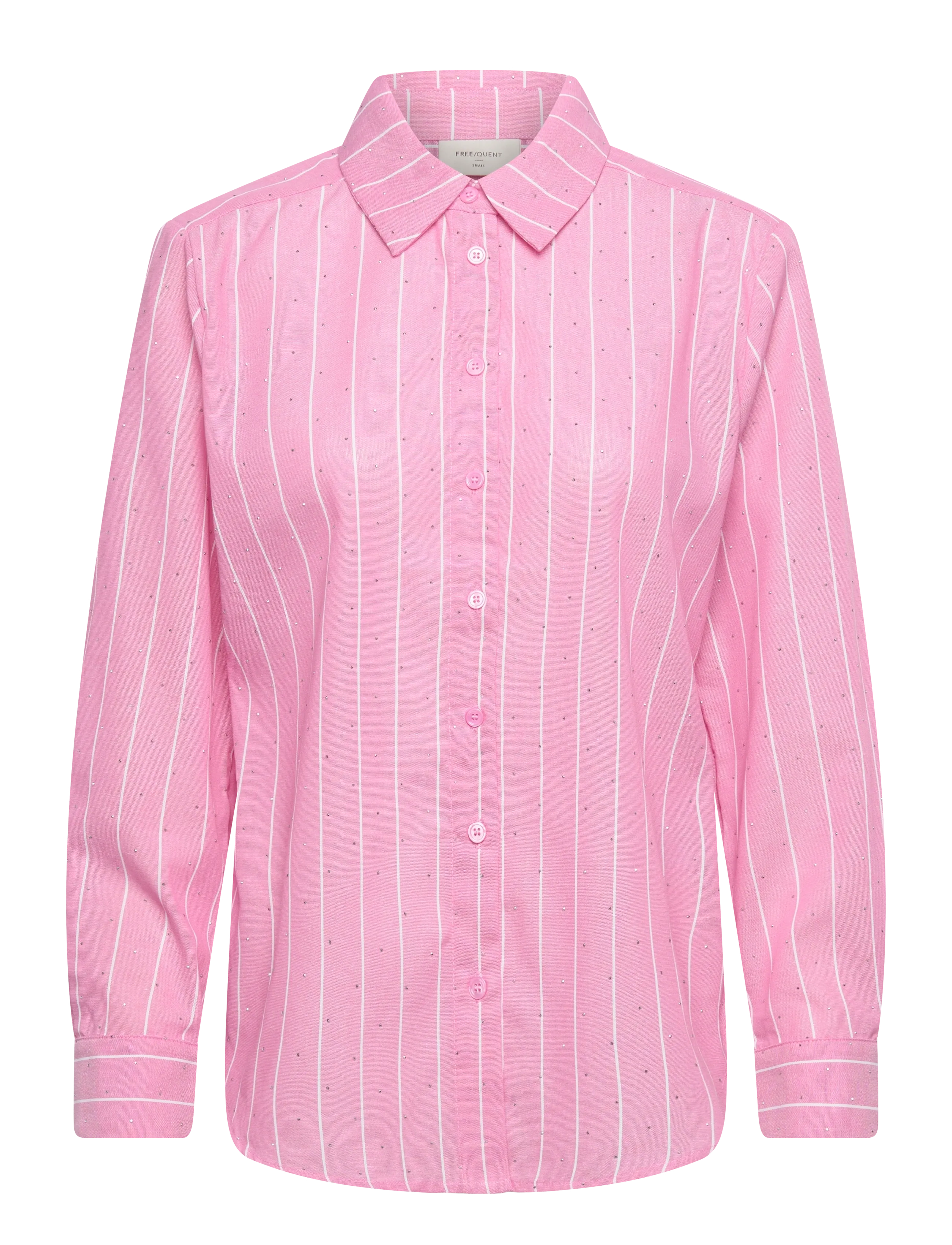 FREE/QUENT FQSOLLY-SHIRT - Bluser & Skjorter - WILD ORCHID W. STAR OFF-WHITE / pink/rose