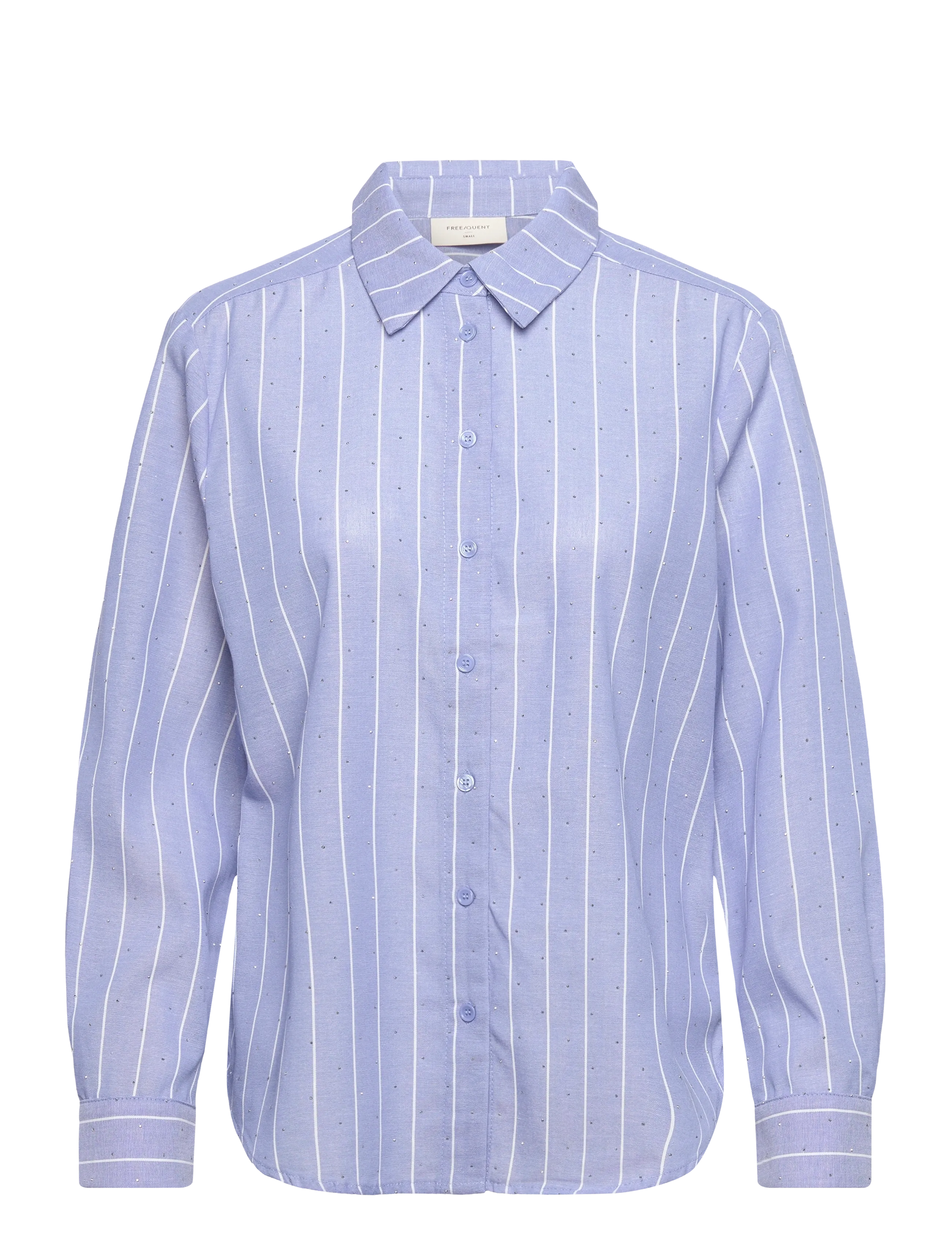 FREE/QUENT FQSOLLY-SHIRT - Bluser & Skjorter - VISTA BLUE W. STAR OFF-WHITE / blue