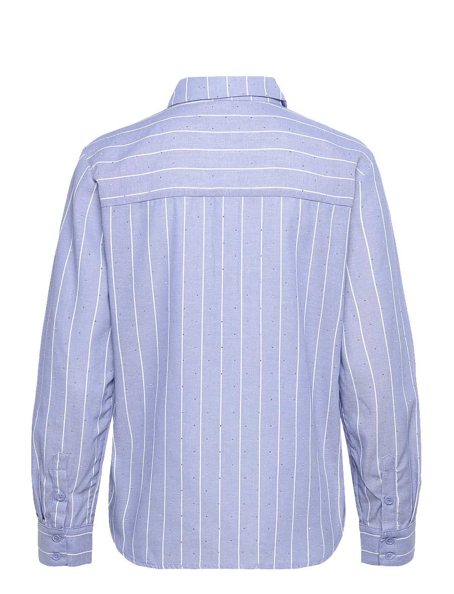 FREE/QUENT - FQSOLLY-SHIRT - marškiniai ilgomis rankovėmis - vista blue w. star off-white - 2