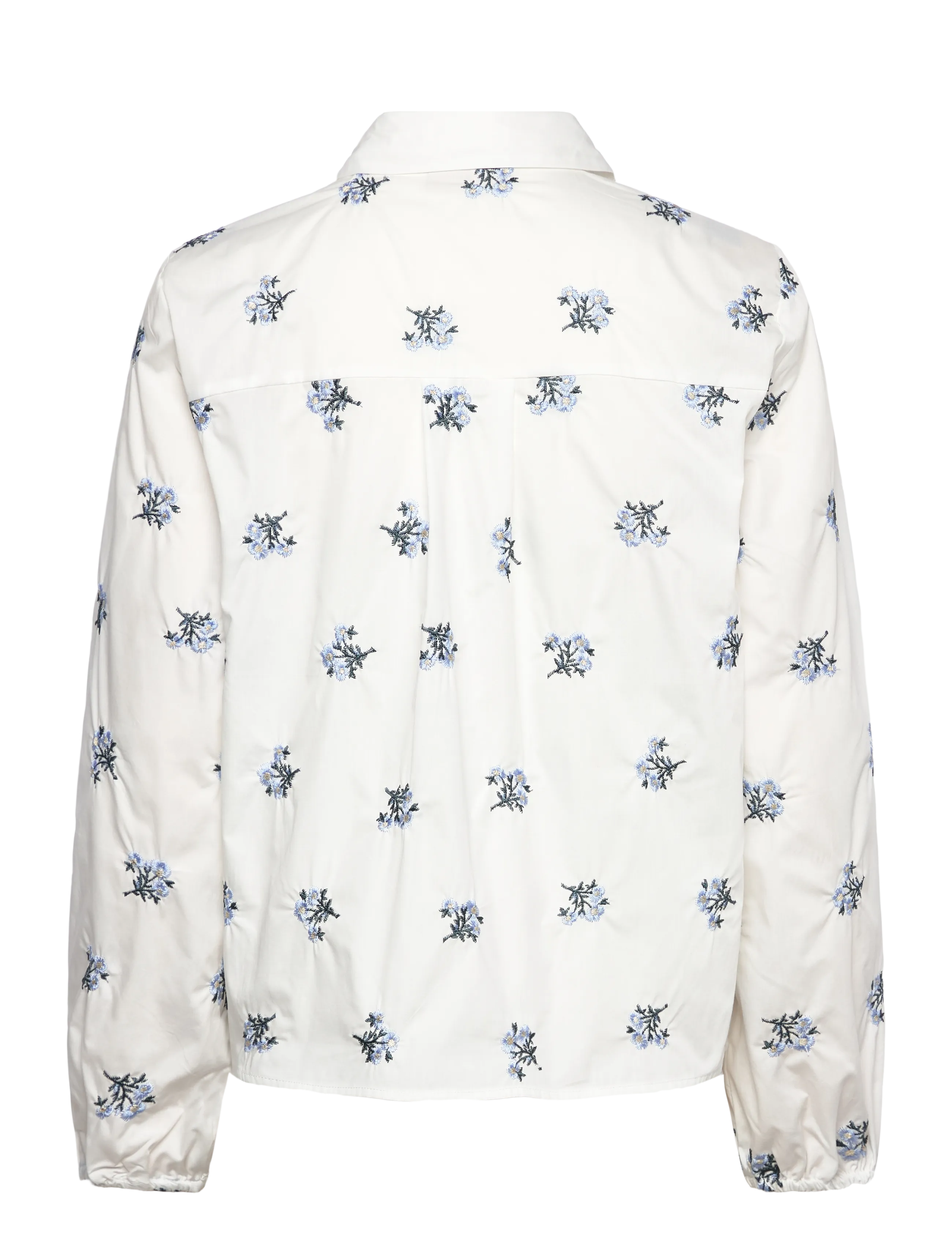 FREE/QUENT - FQLEILA-BLOUSE - langärmelige blusen - star off-white w. vista blue - 2