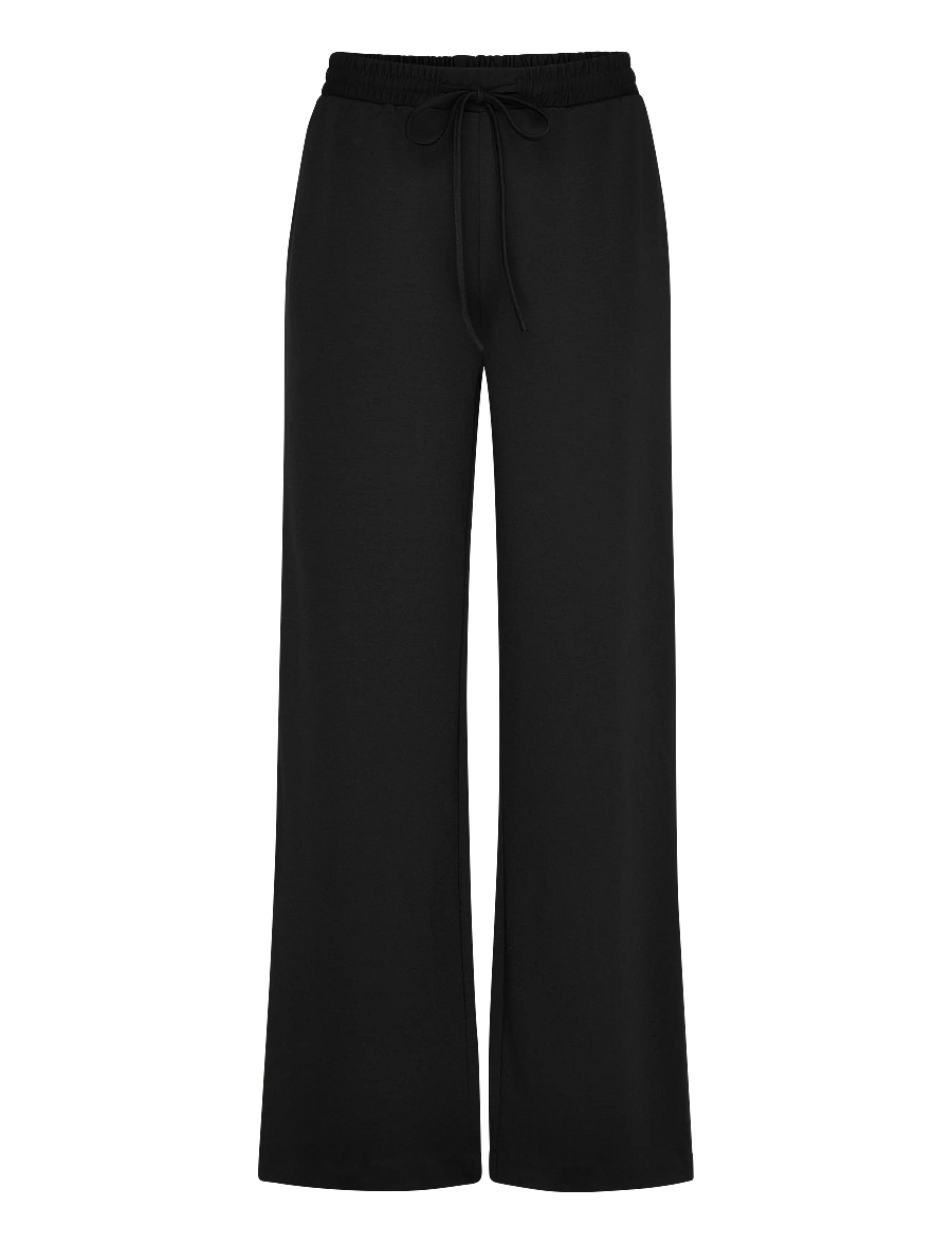 FREE/QUENT - FQNANNI-PANTS - hosen mit weitem bein - black - 0