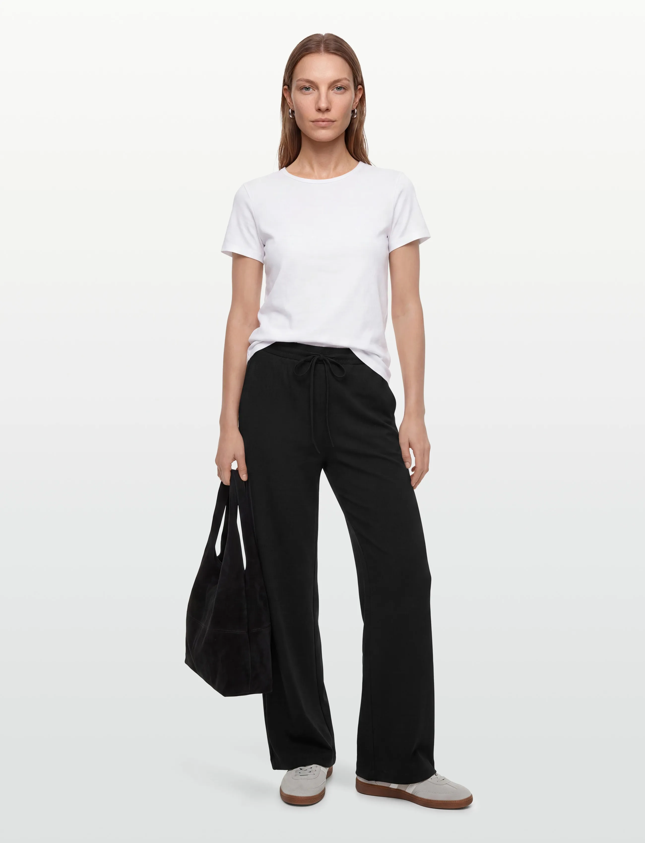 FREE/QUENT - FQNANNI-PANTS - wide leg trousers - black - 0