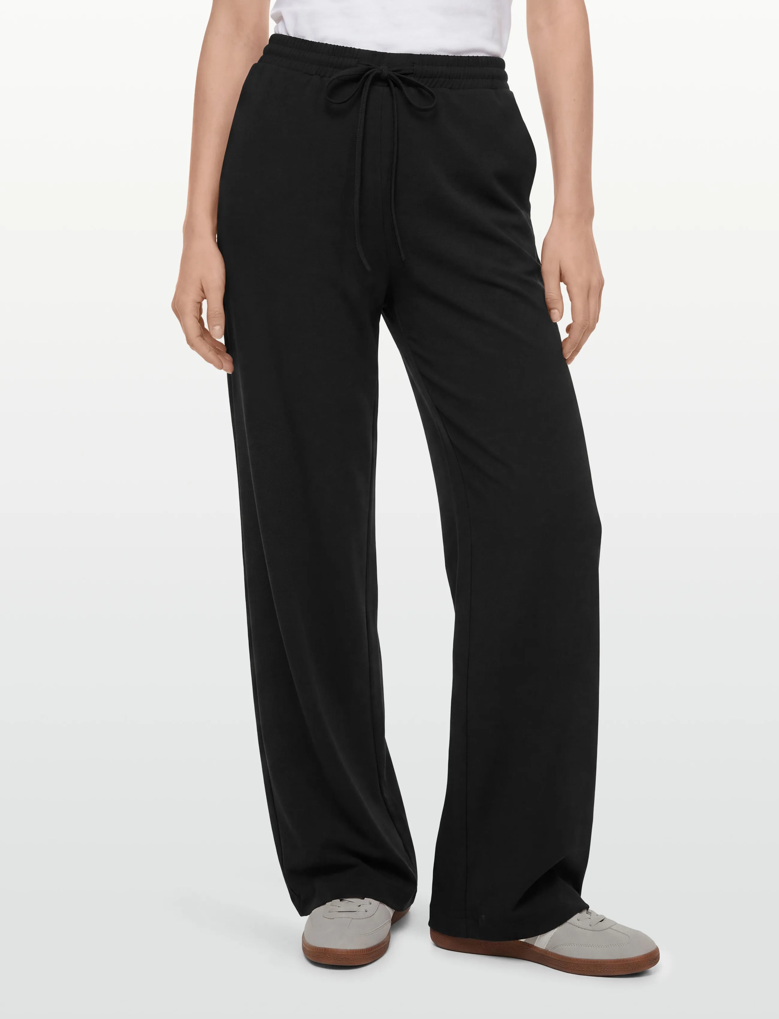 FREE/QUENT - FQNANNI-PANTS - wide leg trousers - black - 3