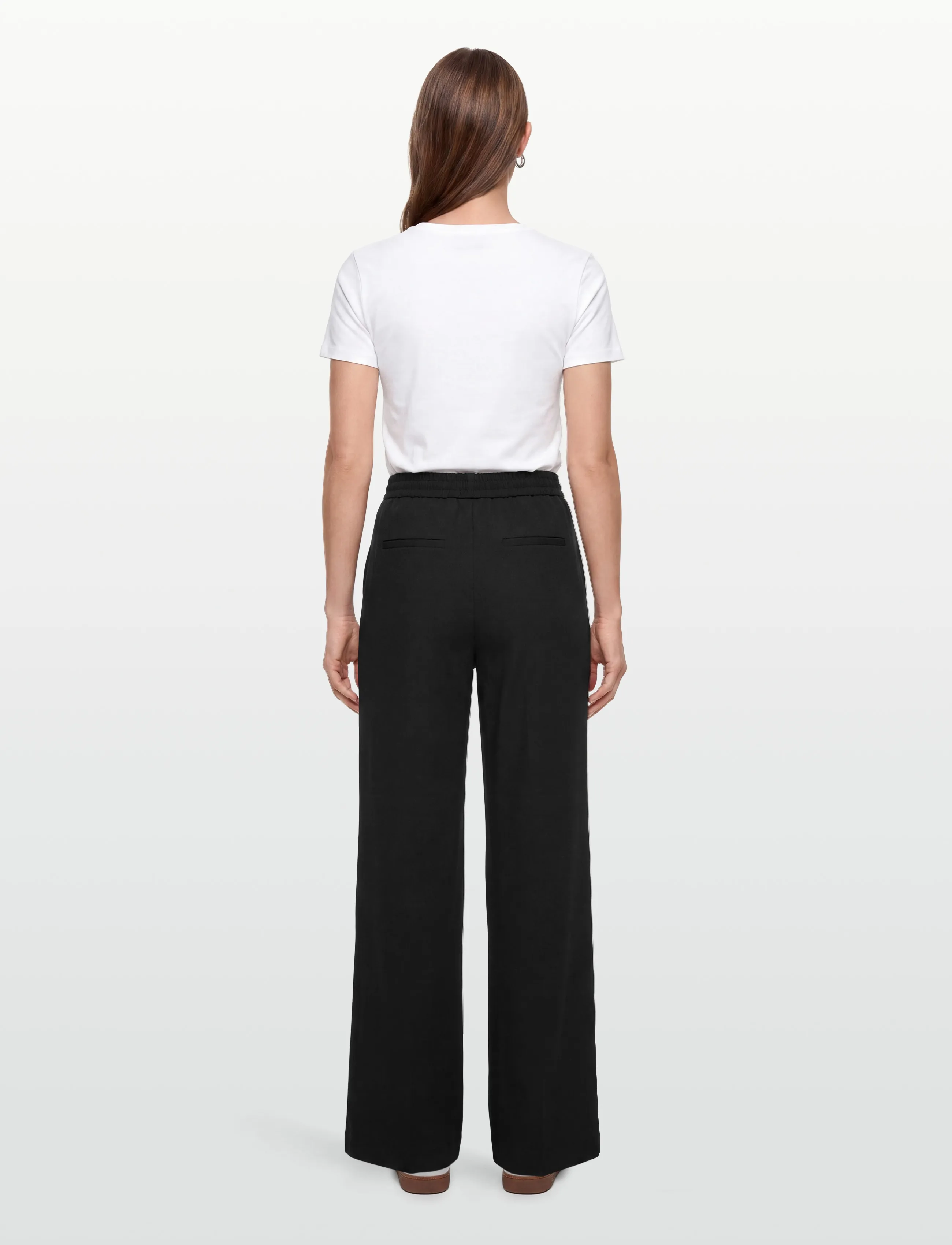 FREE/QUENT - FQNANNI-PANTS - wide leg trousers - black - 4