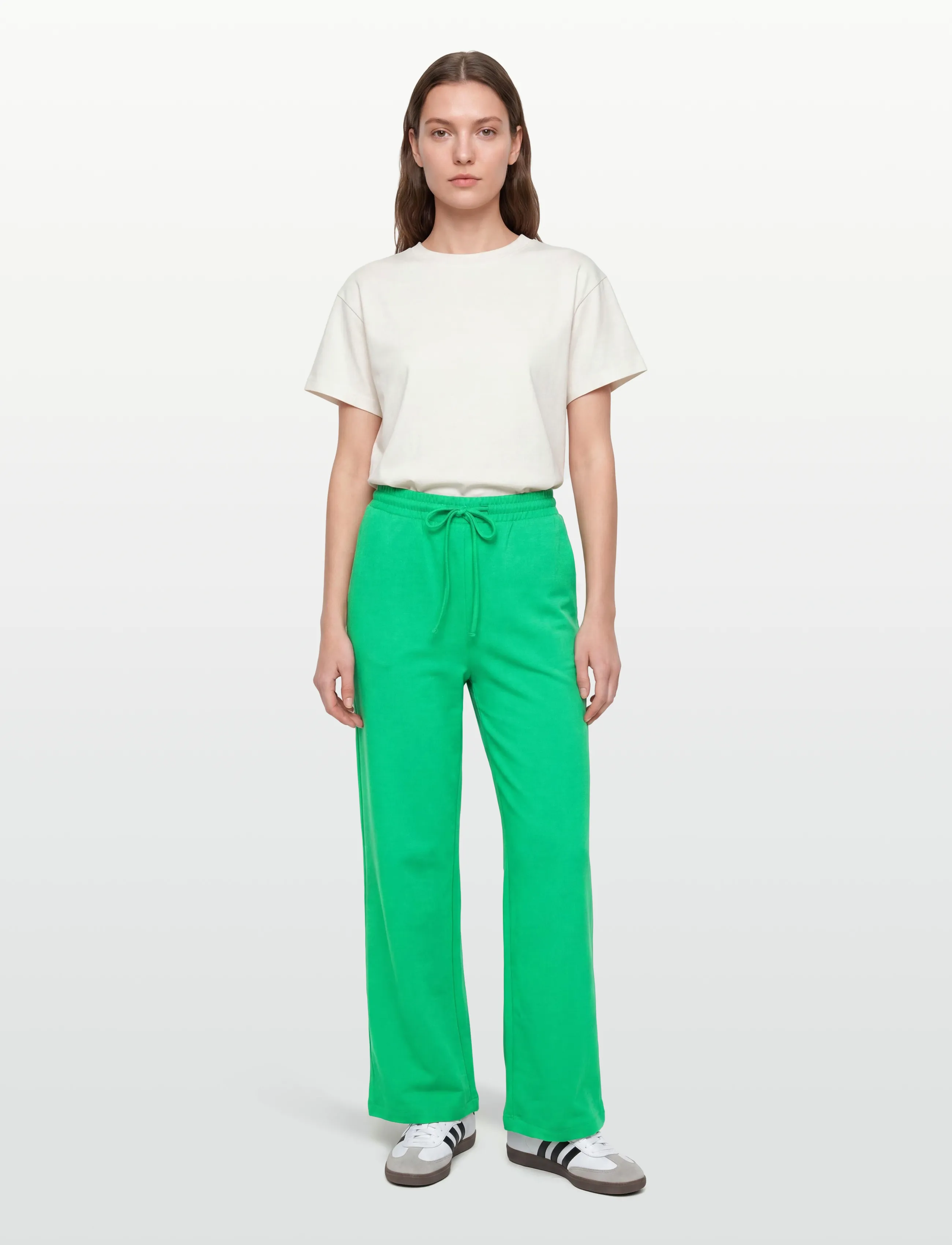 FREE/QUENT FQNANNI-PANTS - Püksid - BRIGHT GREEN / green