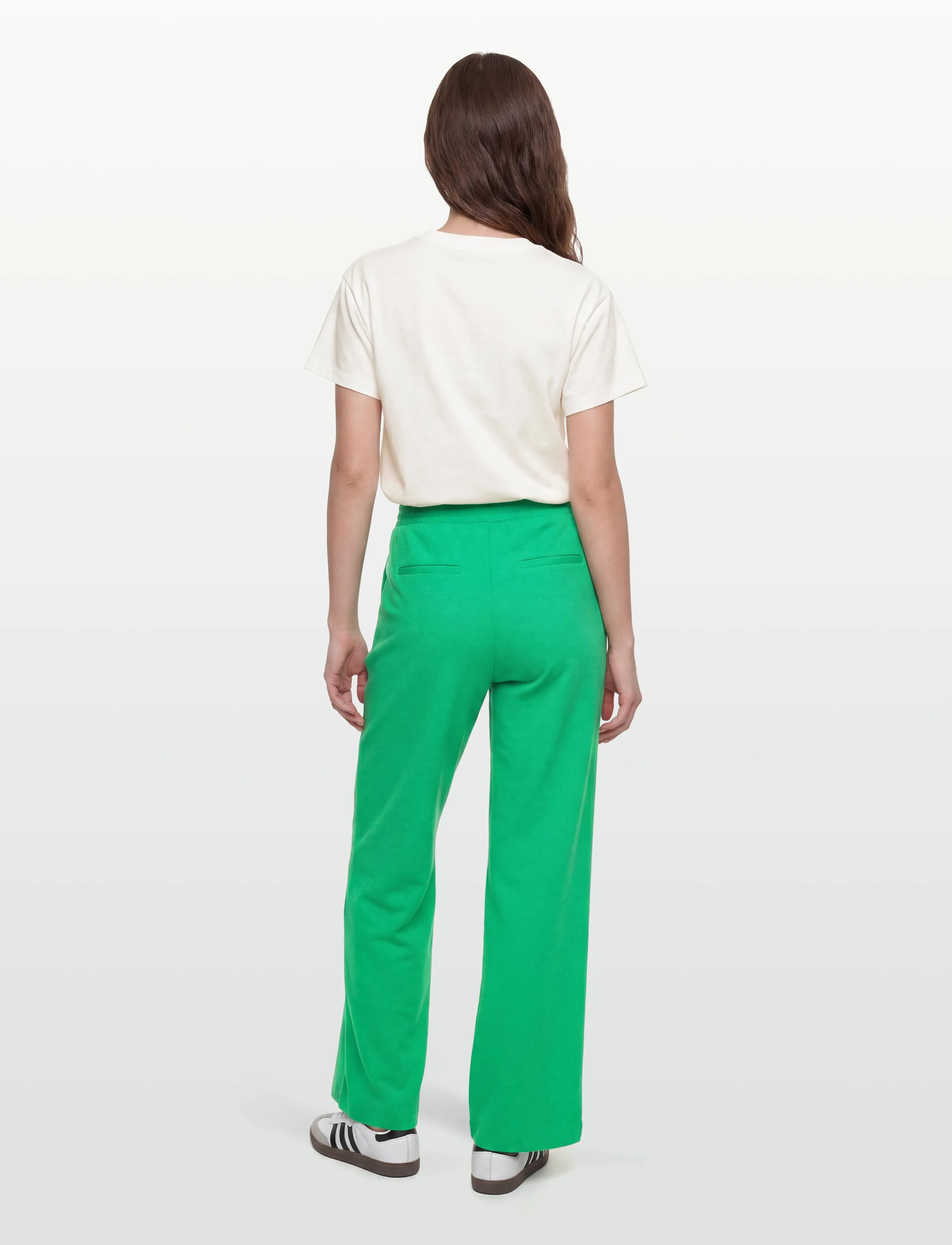 FREE/QUENT - FQNANNI-PANTS - hosen mit weitem bein - bright green - 4