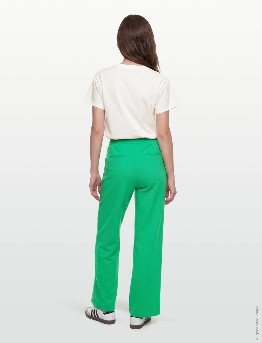 FREE/QUENT - FQNANNI-PANTS - hosen mit weitem bein - bright green - 4