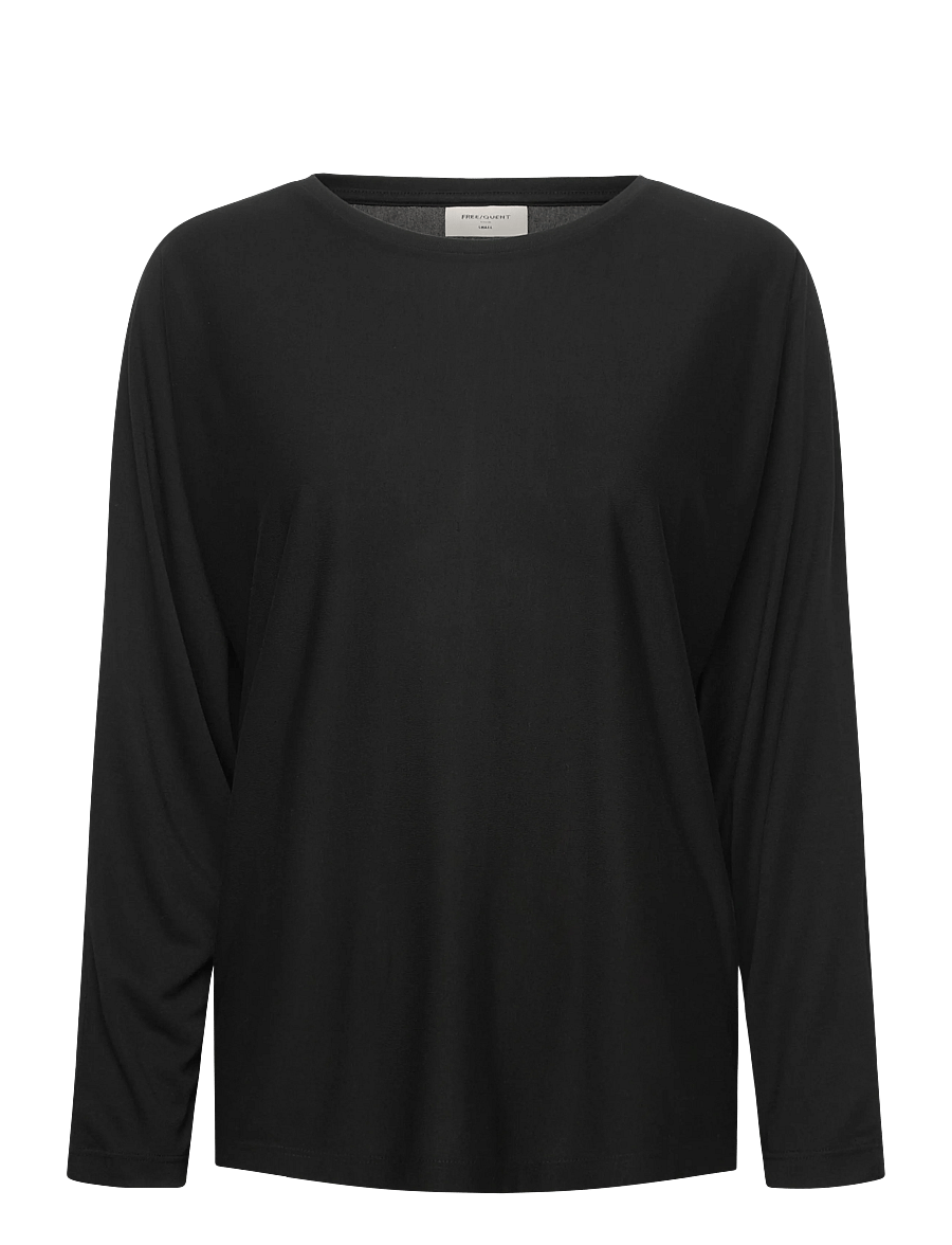 FREE/QUENT - FQPREA-TEE - langärmlige tops - black - 1