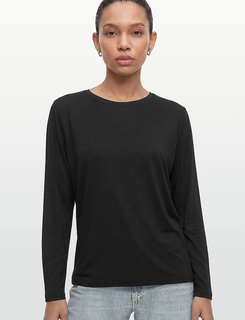 FREE/QUENT - FQPREA-TEE - langärmlige tops - black - 3