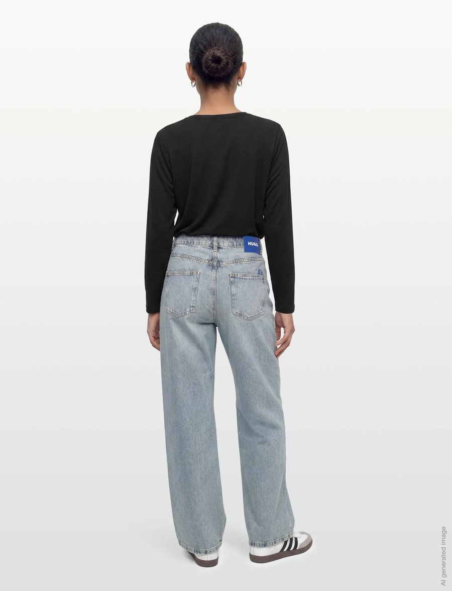 FREE/QUENT - FQPREA-TEE - langärmlige tops - black - 4