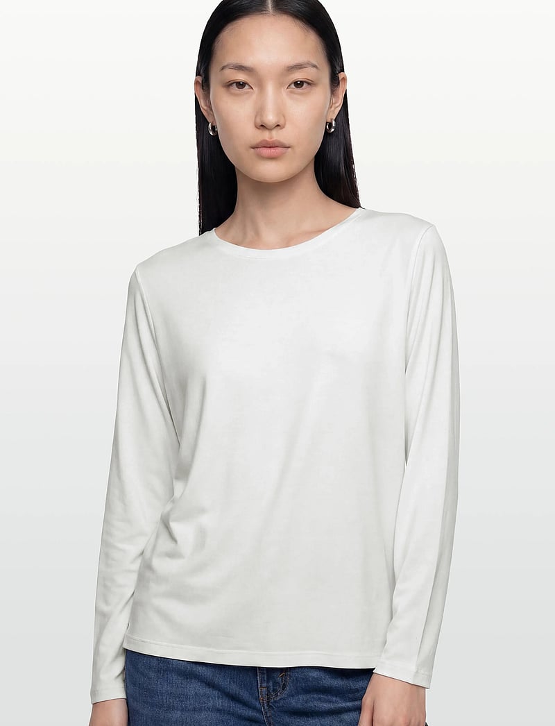 FREE/QUENT - FQPREA-TEE - langärmlige tops - star off-white - 3
