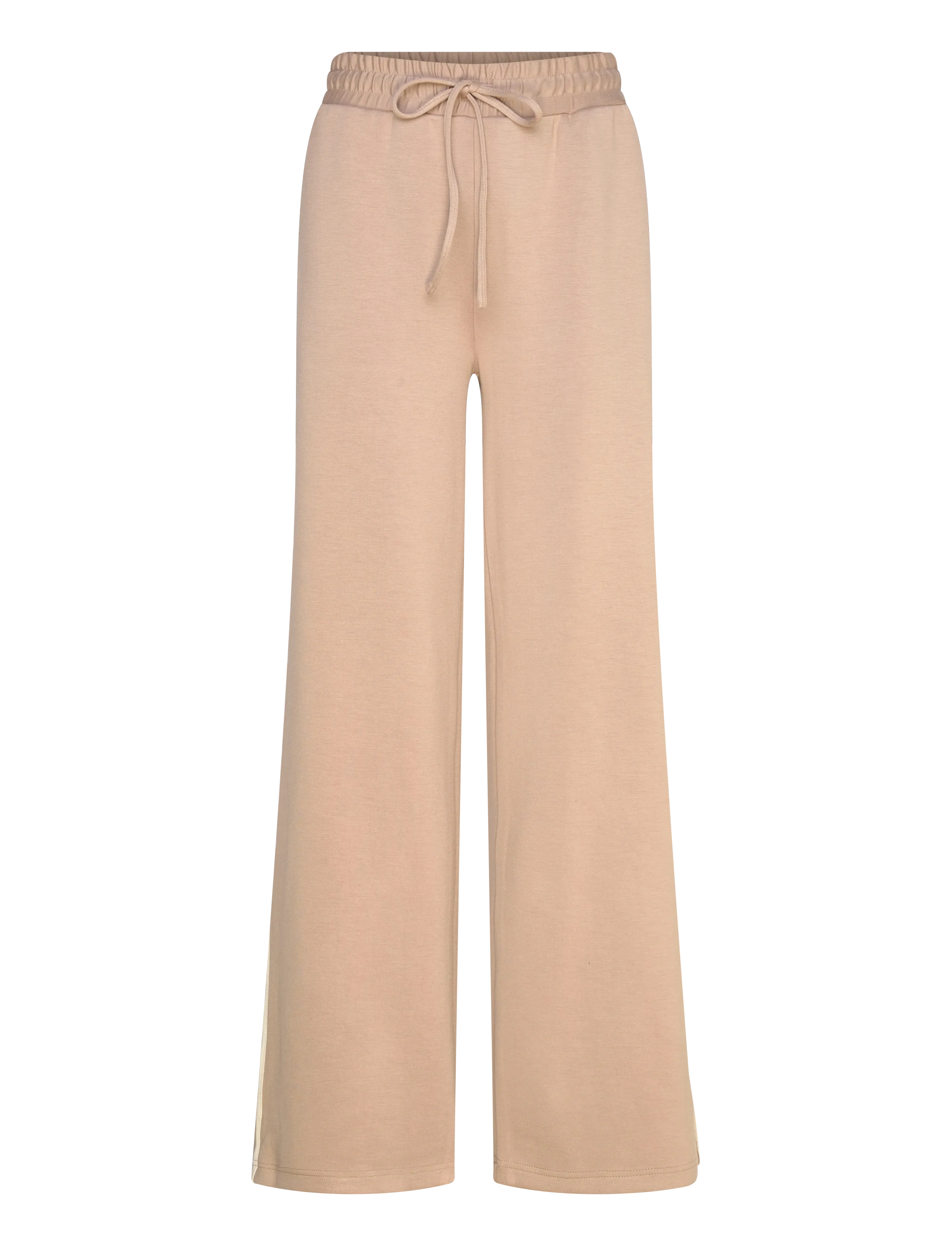 FREE/QUENT FQLUCINDA-PANTS - Sweatpants - SILVER MINK W. STAR OFF-WHITE / beige
