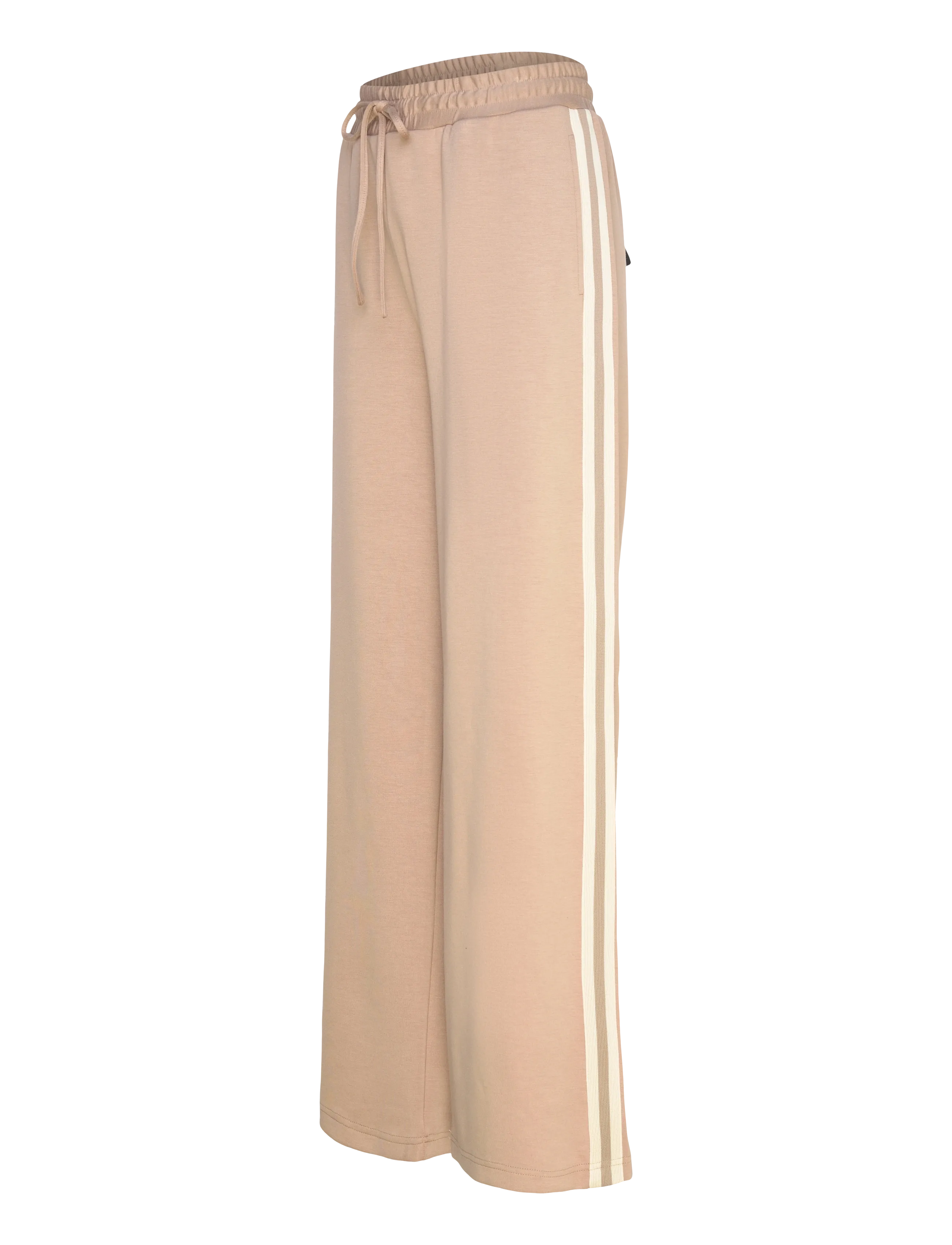 FREE/QUENT - FQLUCINDA-PANTS - kasdienis stilius - silver mink w. star off-white - 3