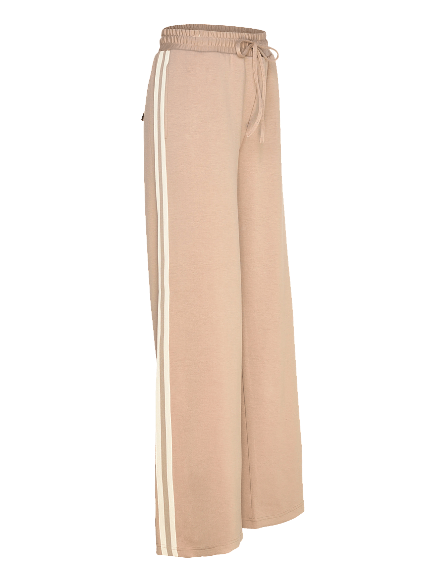 FREE/QUENT - FQLUCINDA-PANTS - alltags-style - silver mink w. star off-white - 4