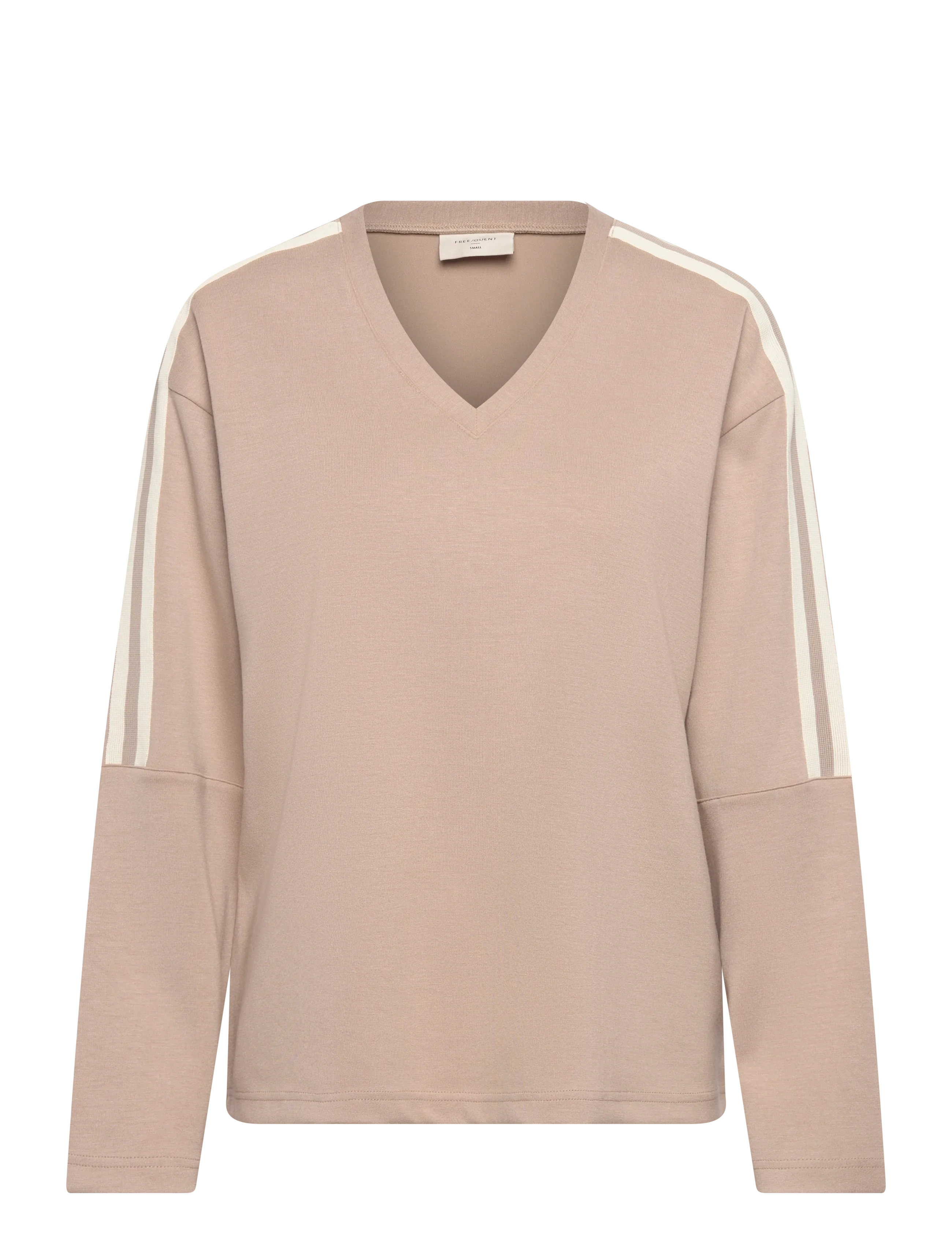 FREE/QUENT FQLUCINDA-PULLOVER - Stickat - SILVER MINK W. STAR OFF-WHITE / beige
