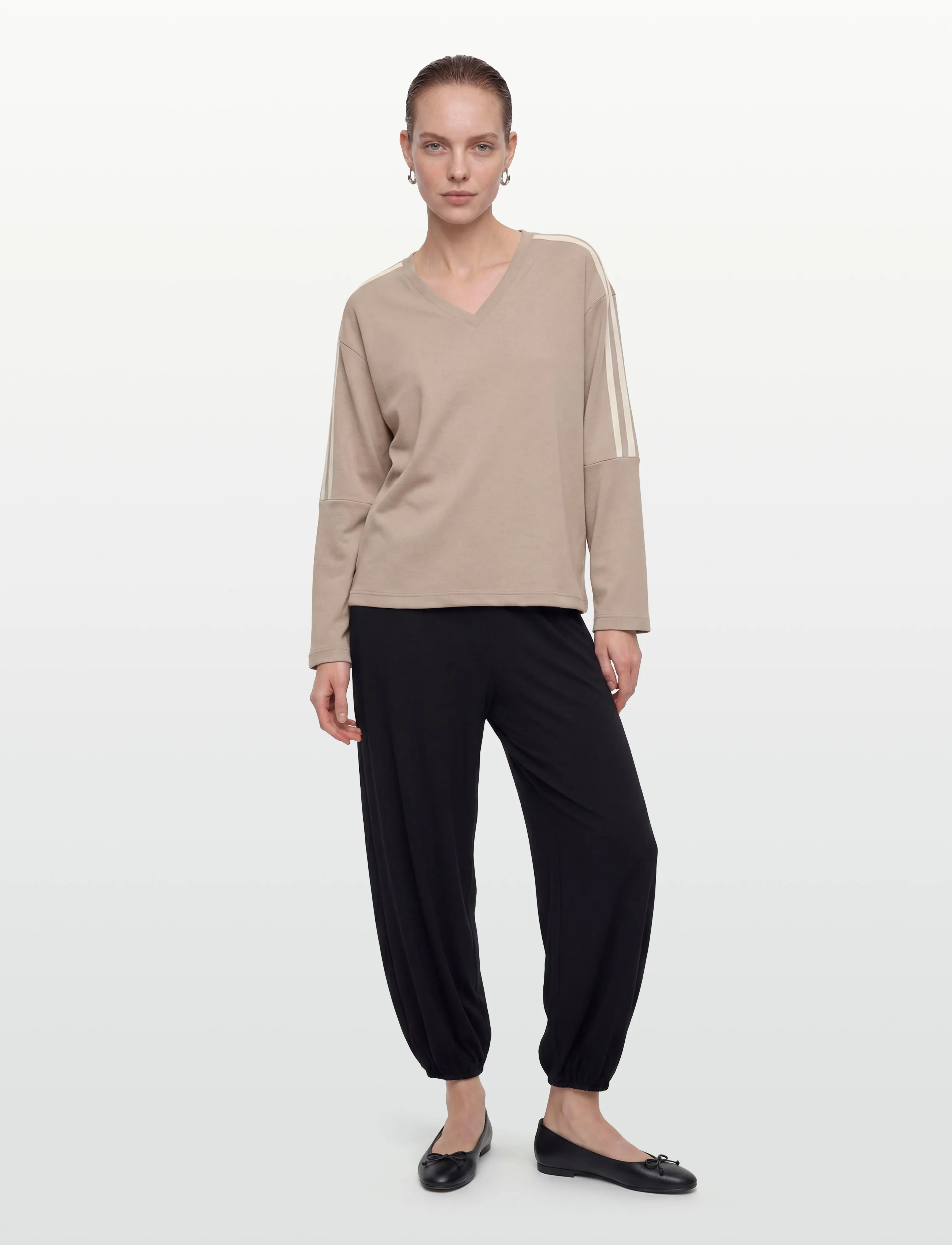 FREE/QUENT - FQLUCINDA-PULLOVER - jumpers - silver mink w. star off-white - 0