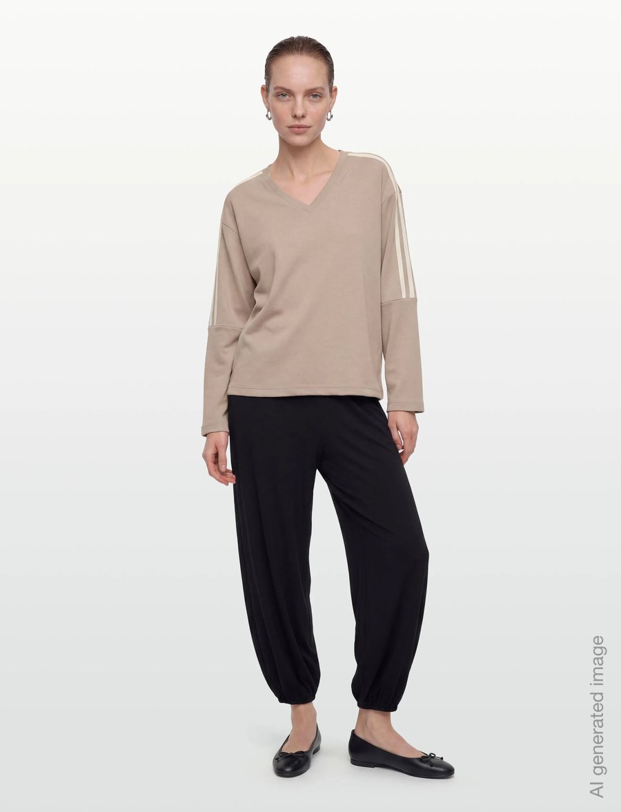 FREE/QUENT - FQLUCINDA-PULLOVER - striktrøjer - silver mink w. star off-white - 0