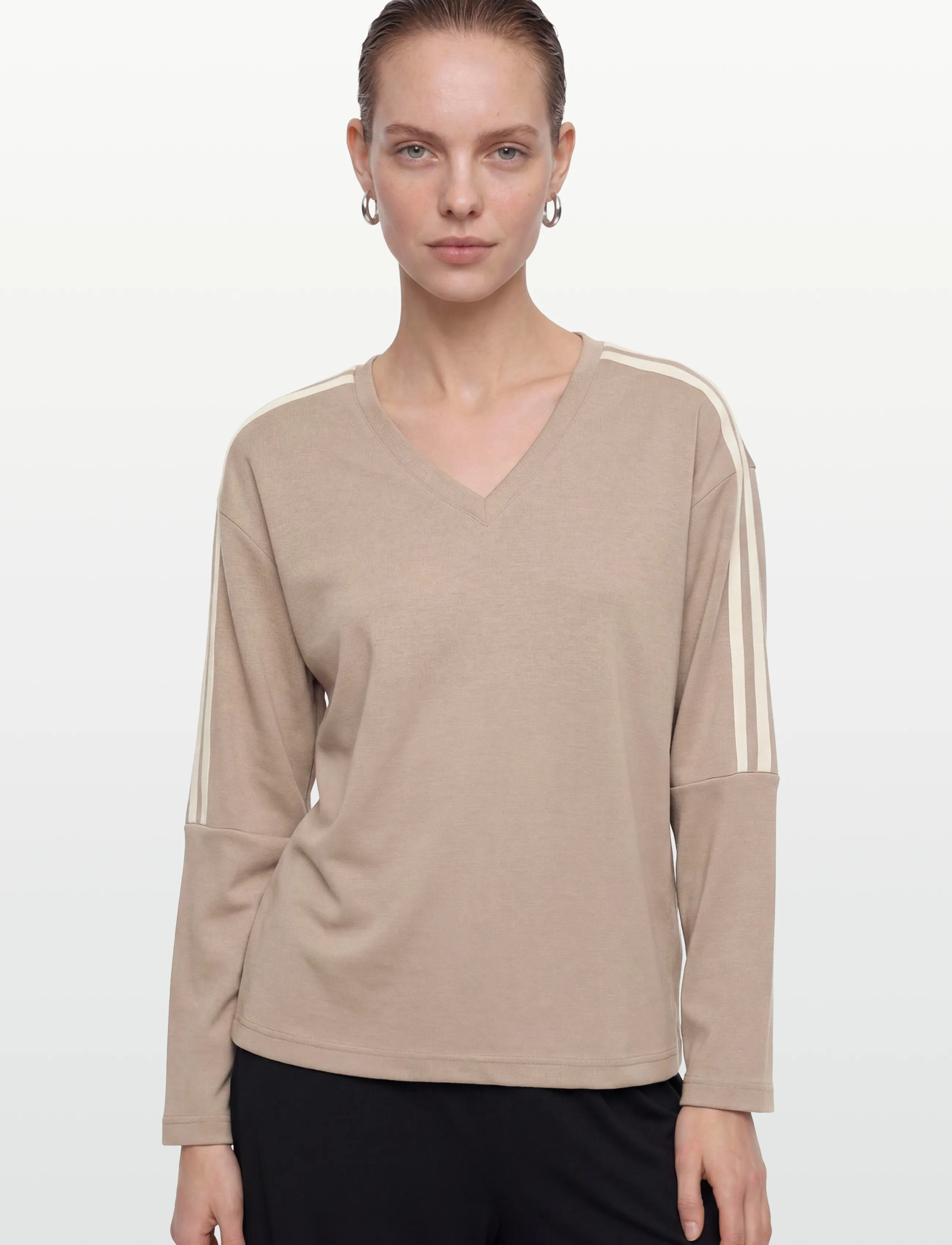 FREE/QUENT - FQLUCINDA-PULLOVER - jumpers - silver mink w. star off-white - 3