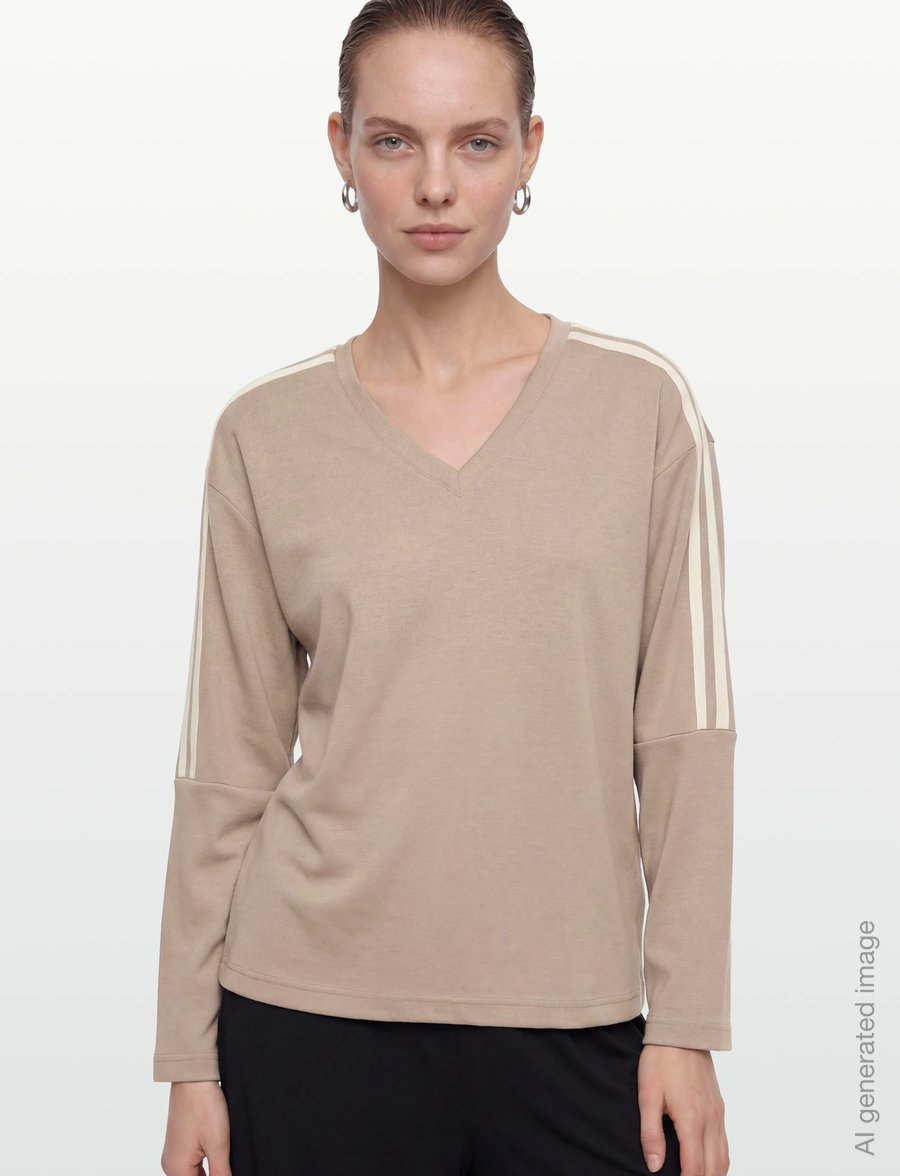 FREE/QUENT - FQLUCINDA-PULLOVER - striktrøjer - silver mink w. star off-white - 3