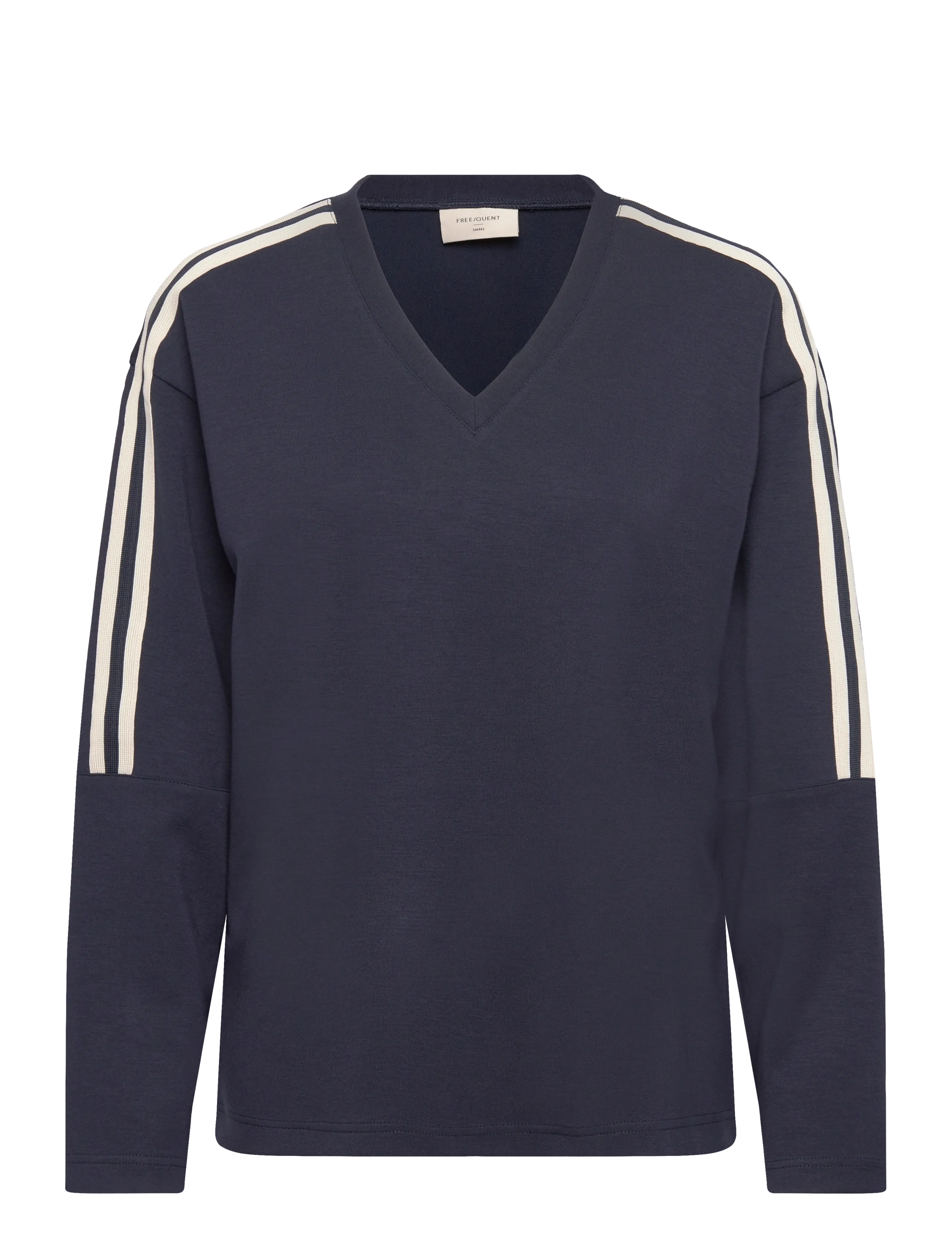 FREE/QUENT FQLUCINDA-PULLOVER - Strickmode - NAVY BLAZER W. STAR OFF-WHITE / navy