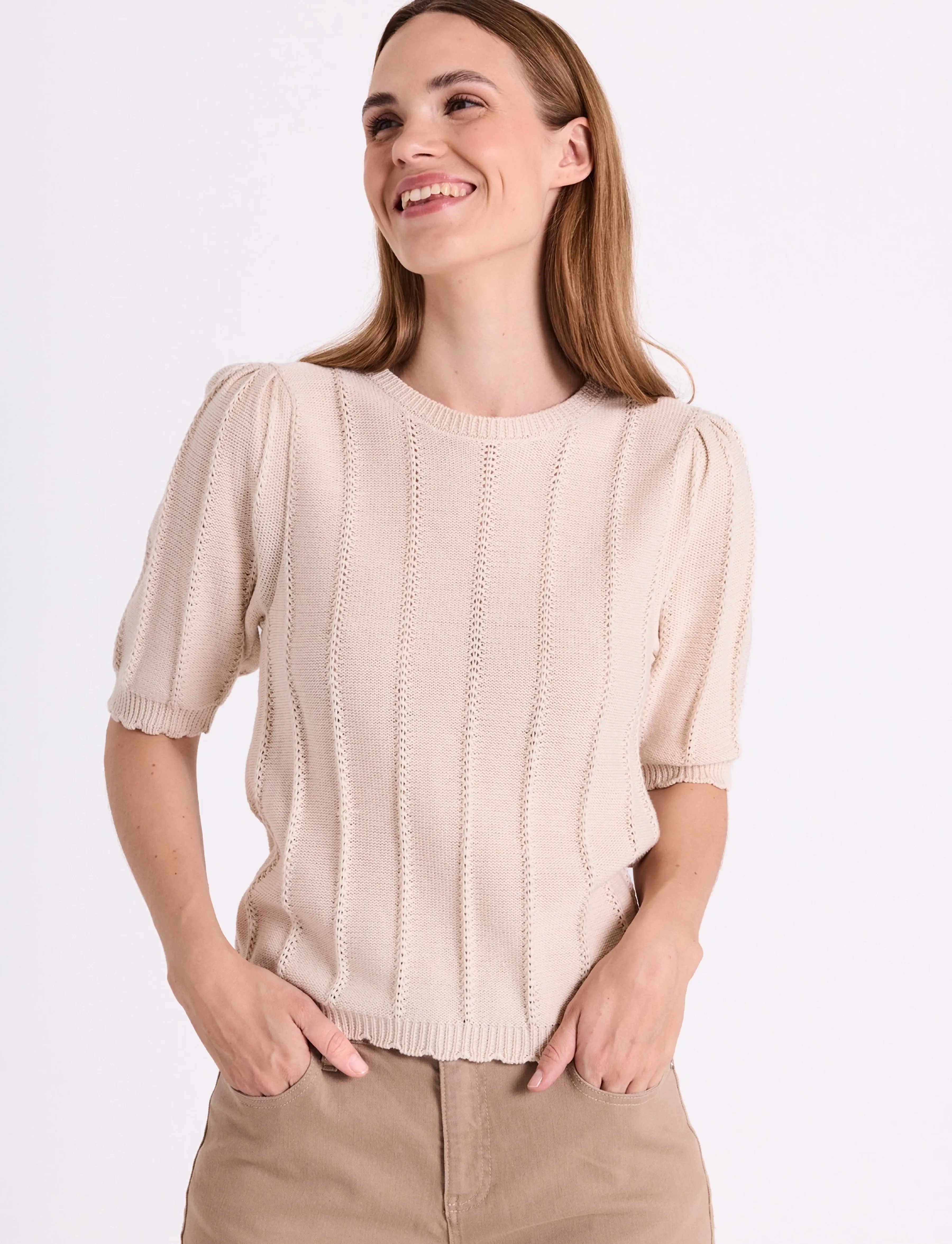 FREE/QUENT - FQMORA-PULLOVER - tröjor - moonbeam - 0