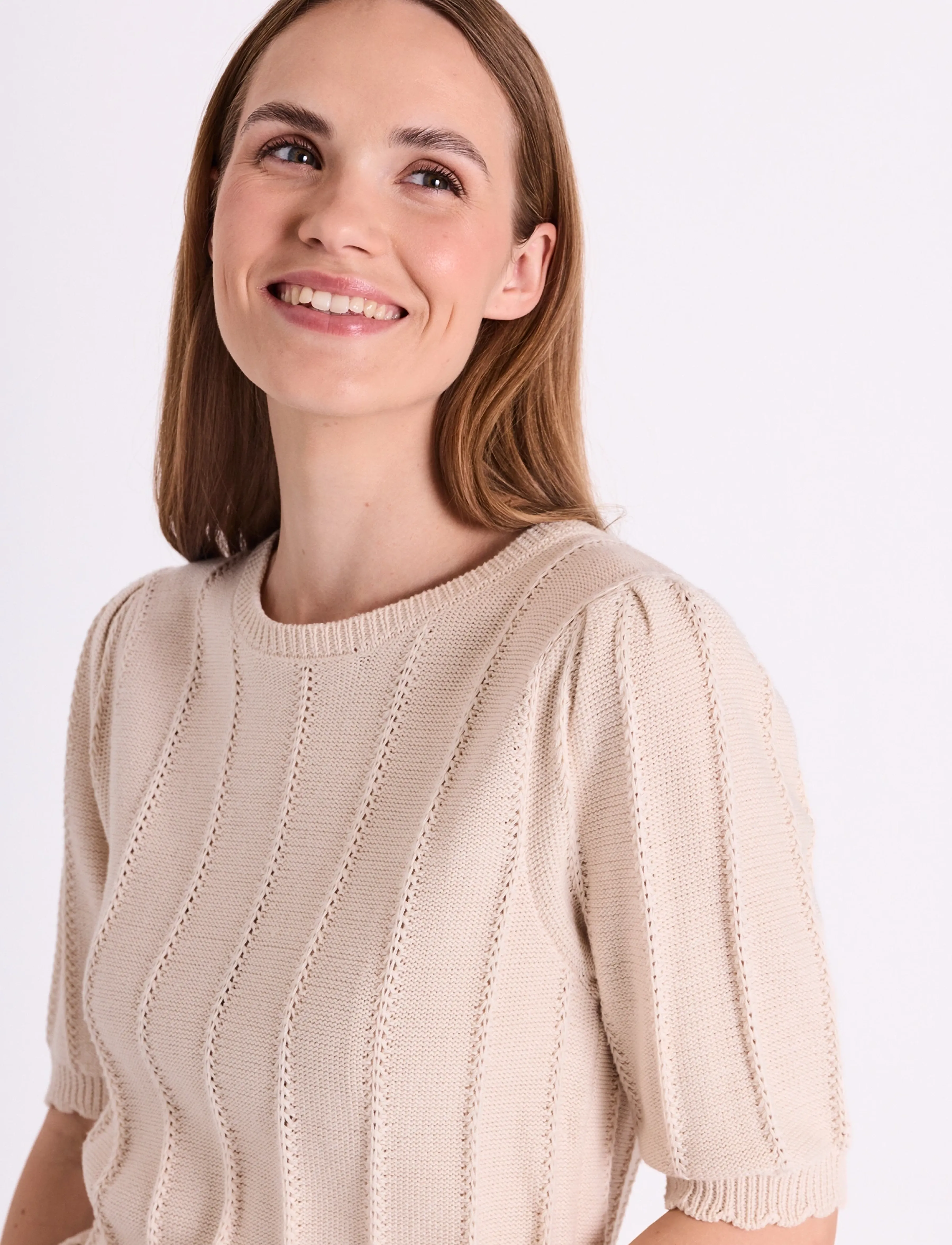 FREE/QUENT - FQMORA-PULLOVER - strikkegensere - moonbeam - 3